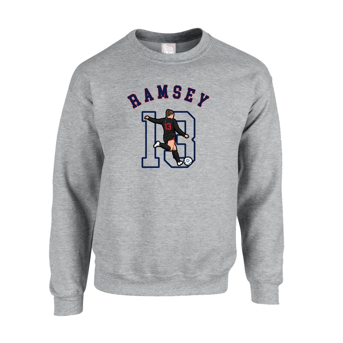 Fleece Crew — Shirsey Arch in Grey