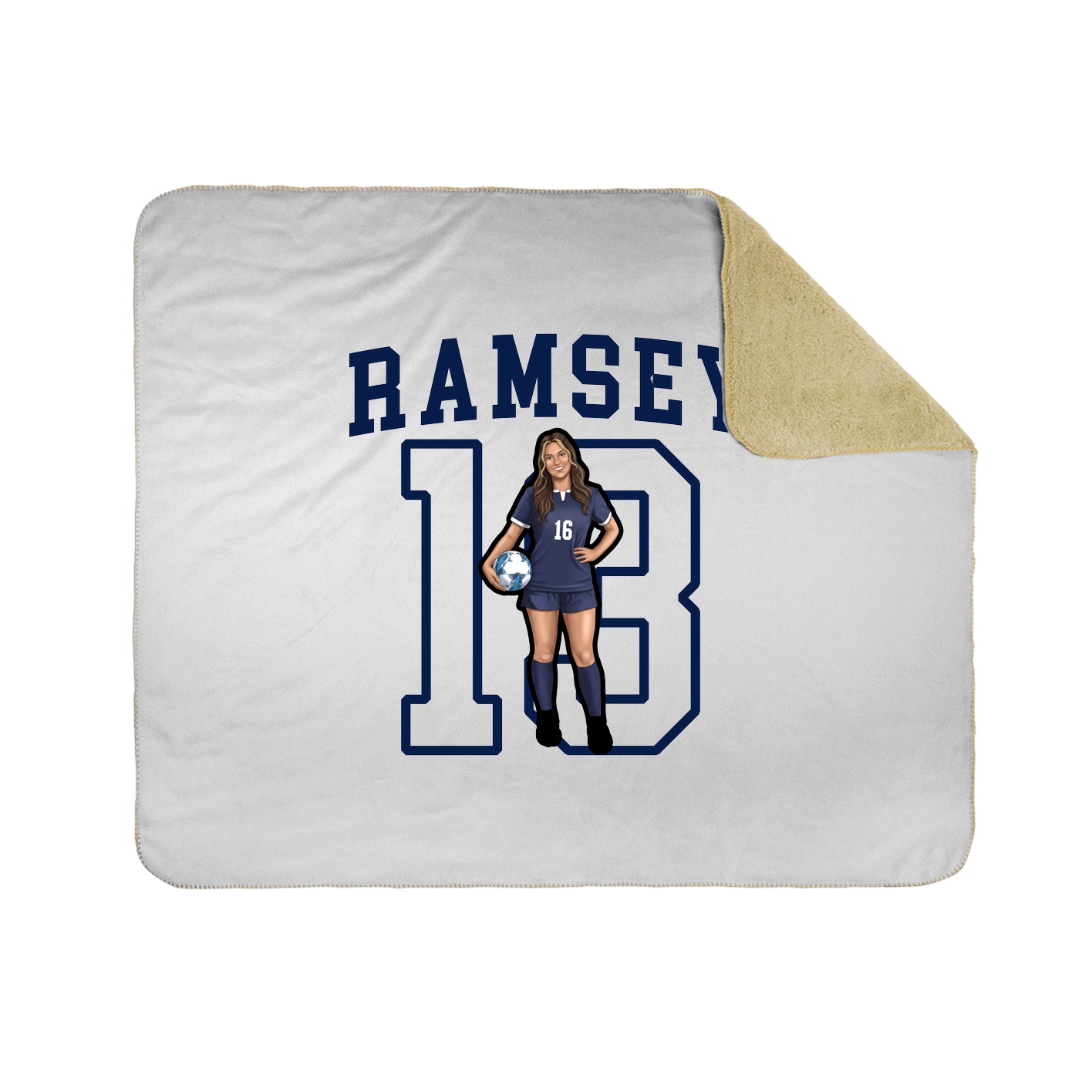 50x60 Sherpa Lined Throw Blanket