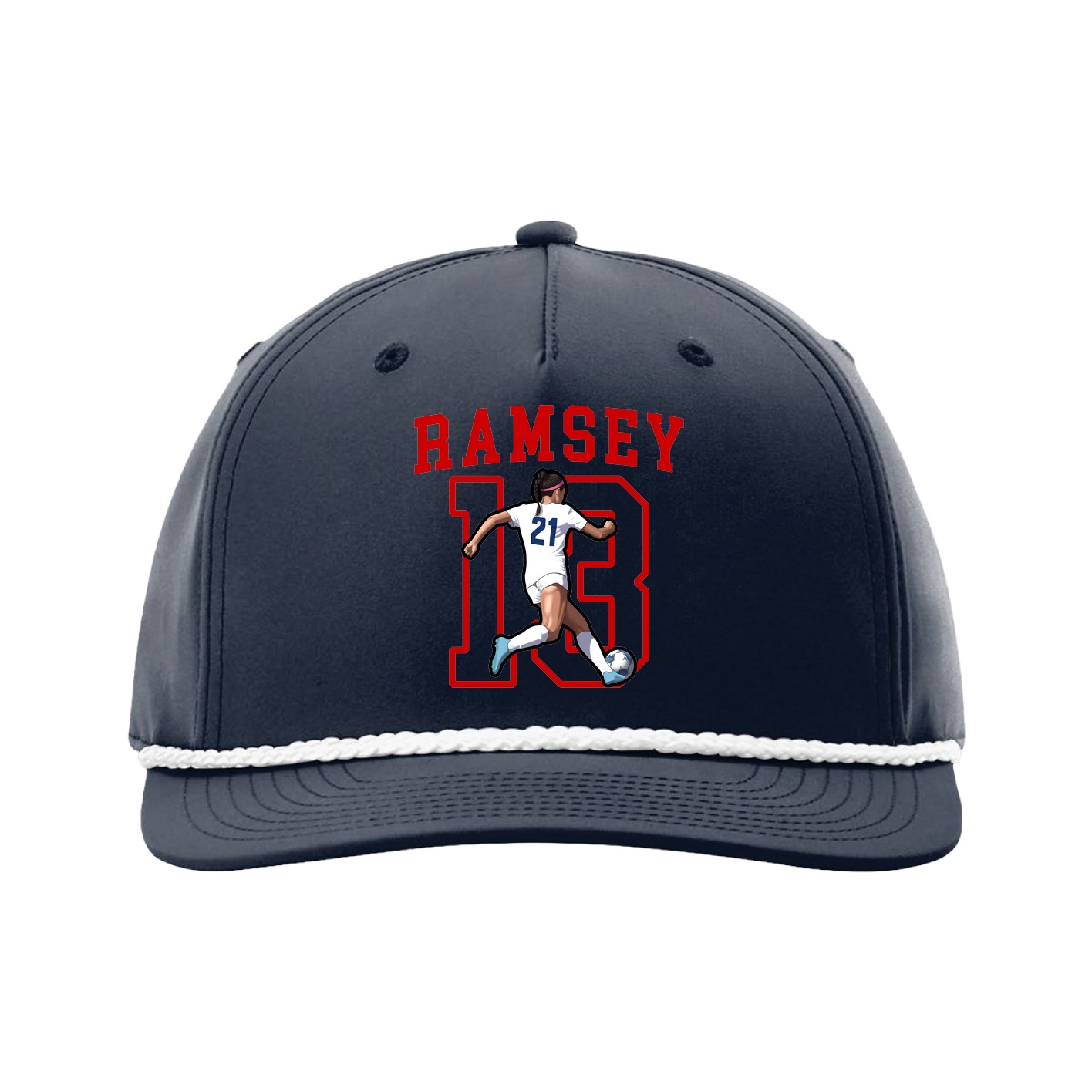 Five-Panel Classic Rope Cap — Shirsey in Navy