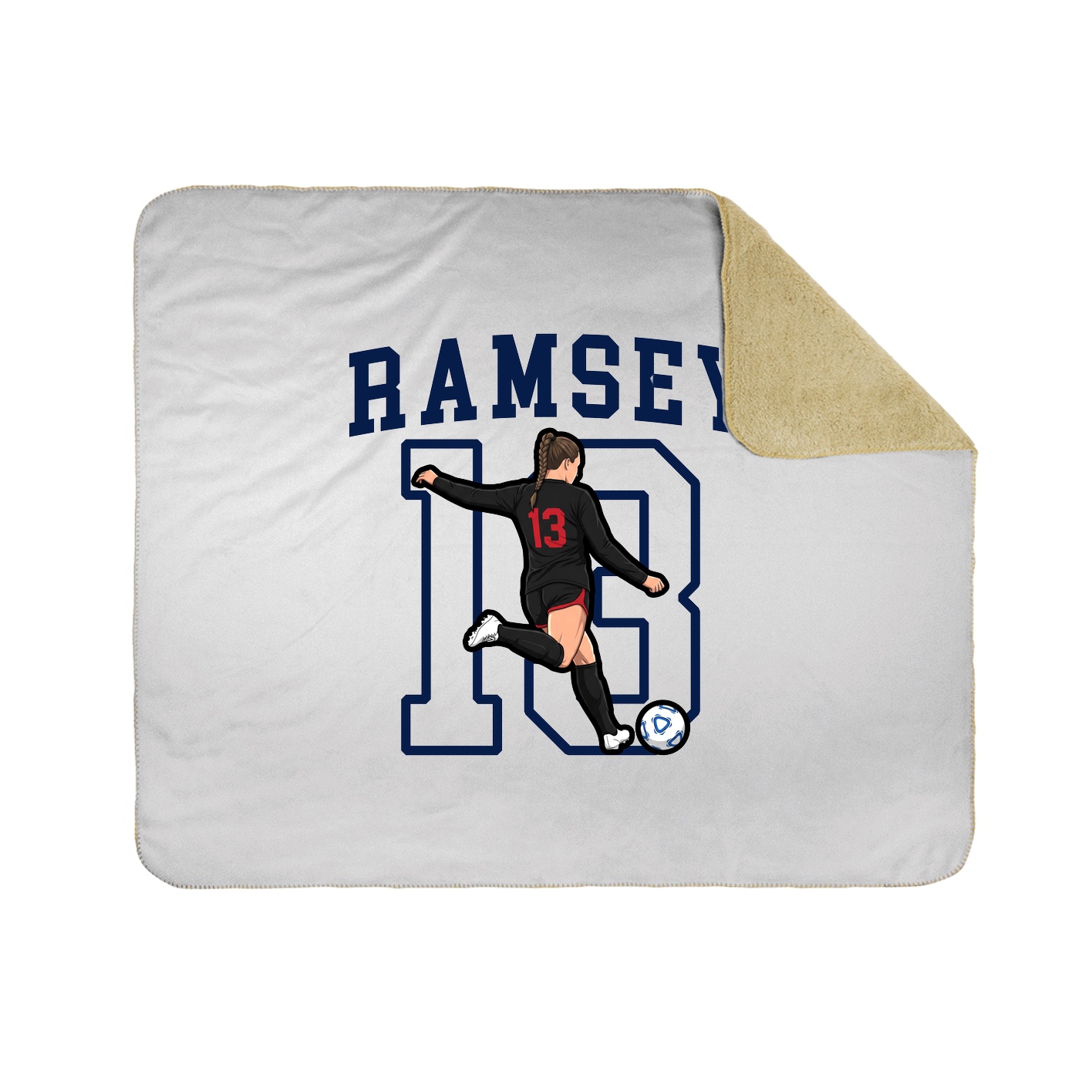 50x60 Sherpa Lined Throw Blanket