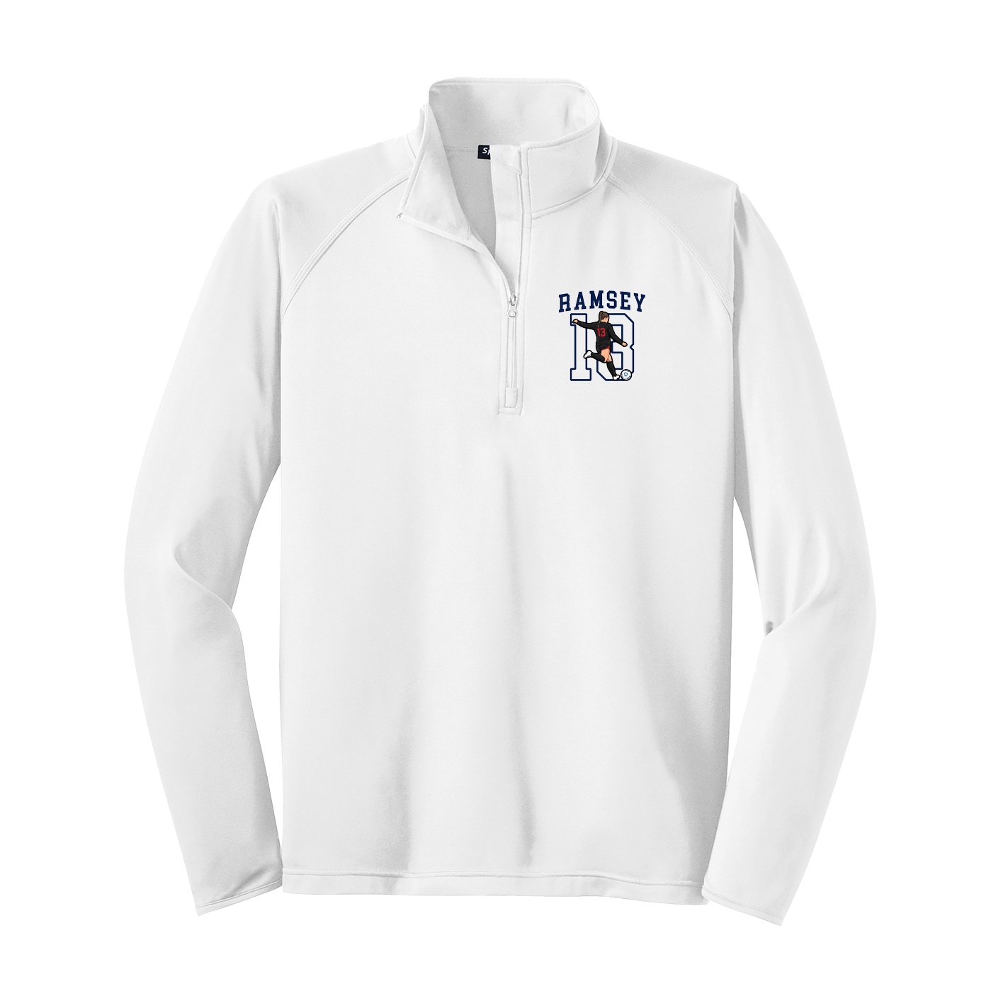 Q-Zip Pullover — Shirsey in White