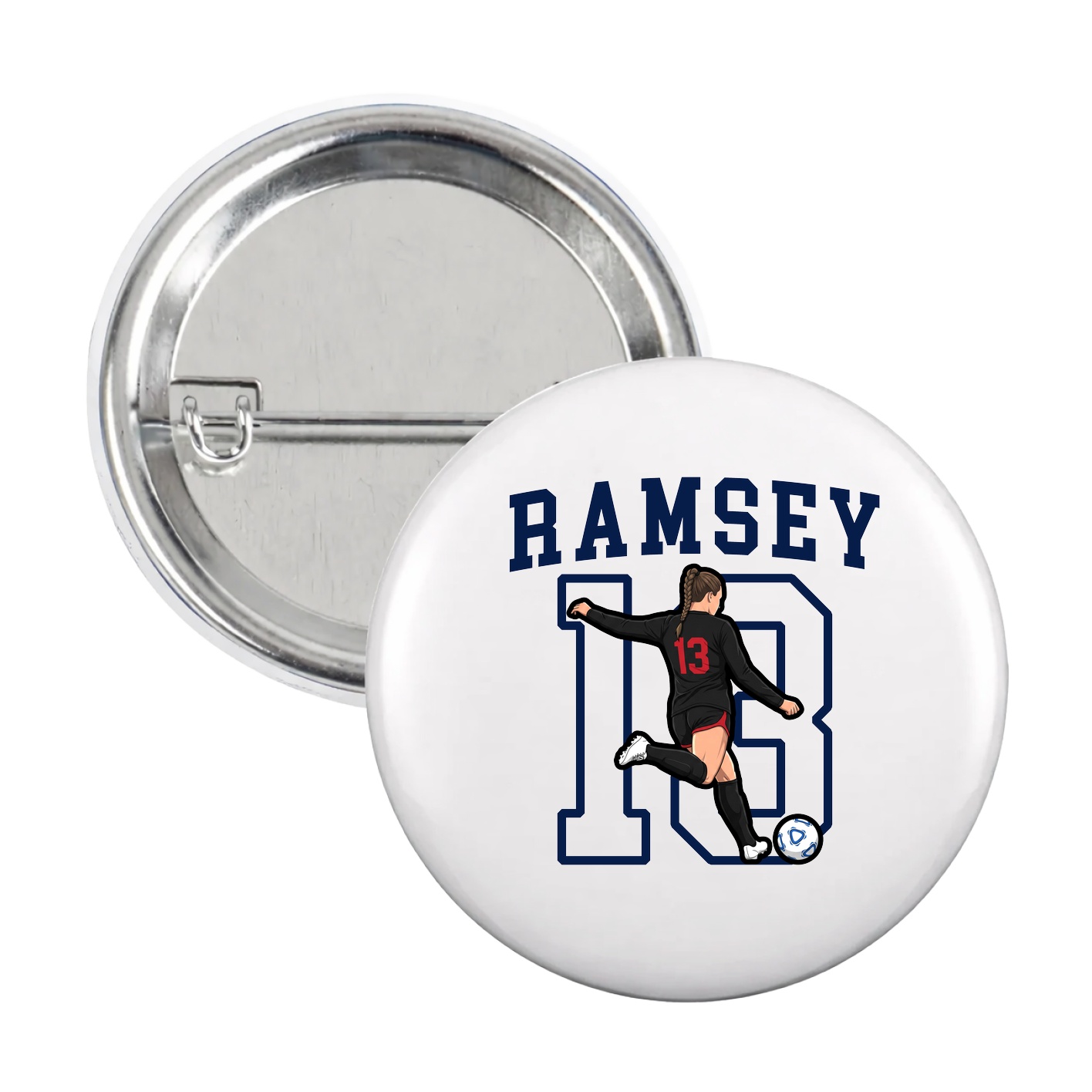 Game Day Button — Shirsey in White