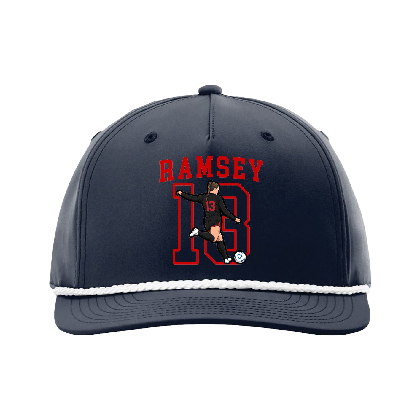 Five-Panel Classic Rope Cap — Shirsey in Navy