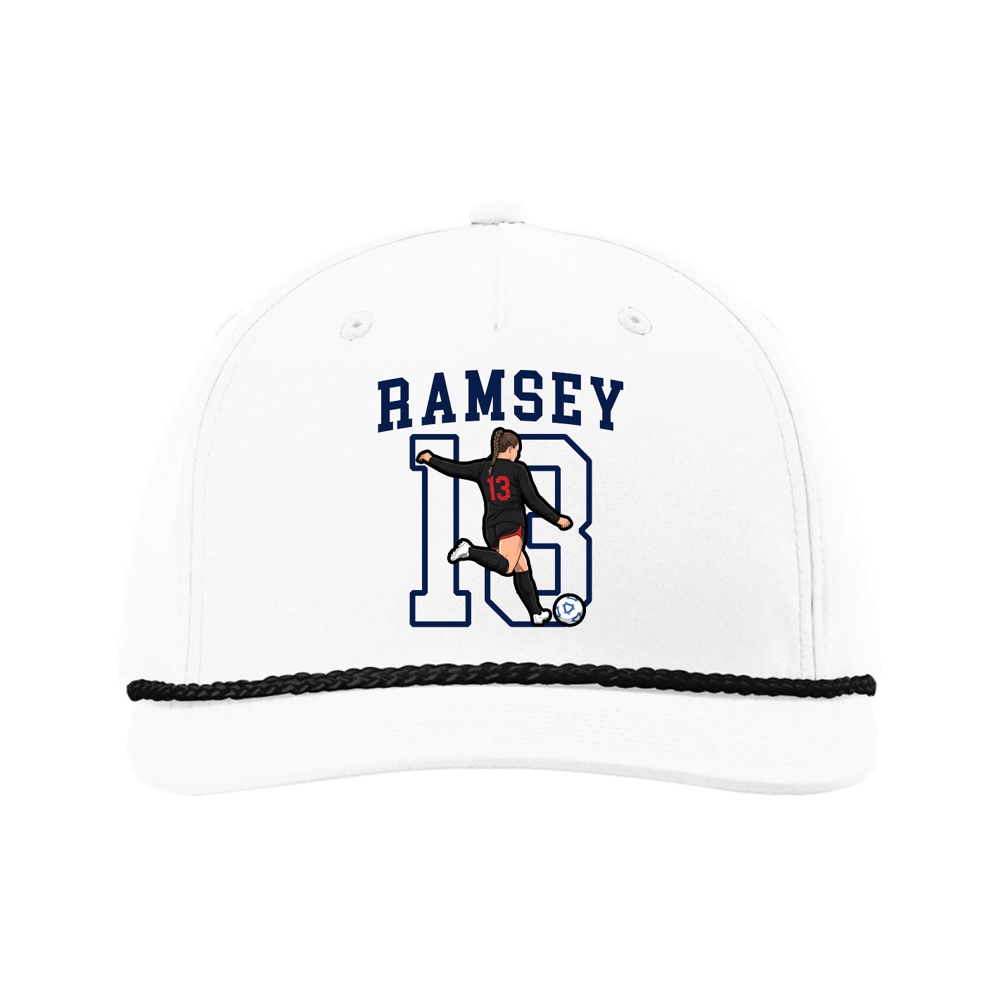 Five-Panel Classic Rope Cap — Shirsey in White