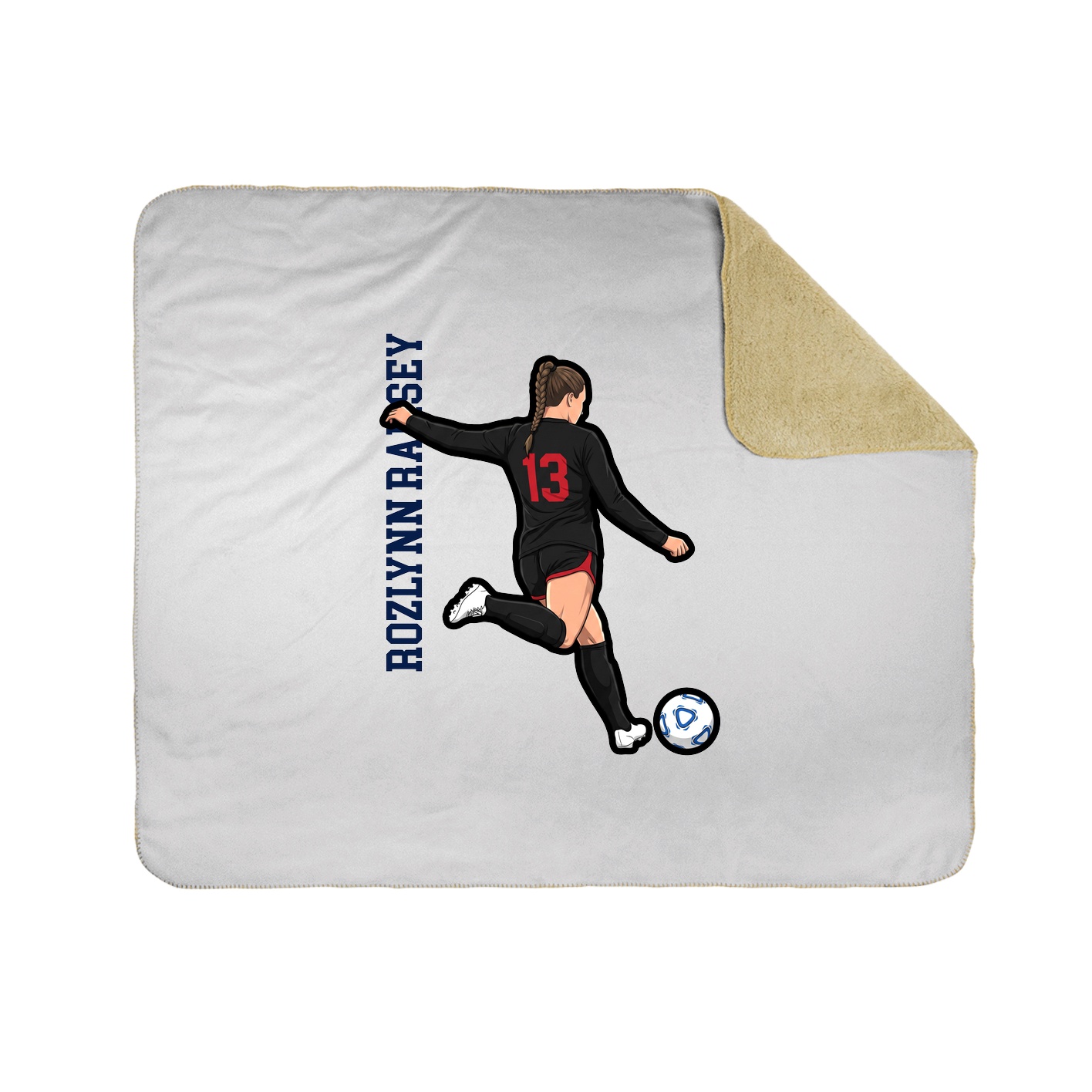 50x60 Sherpa Lined Throw Blanket