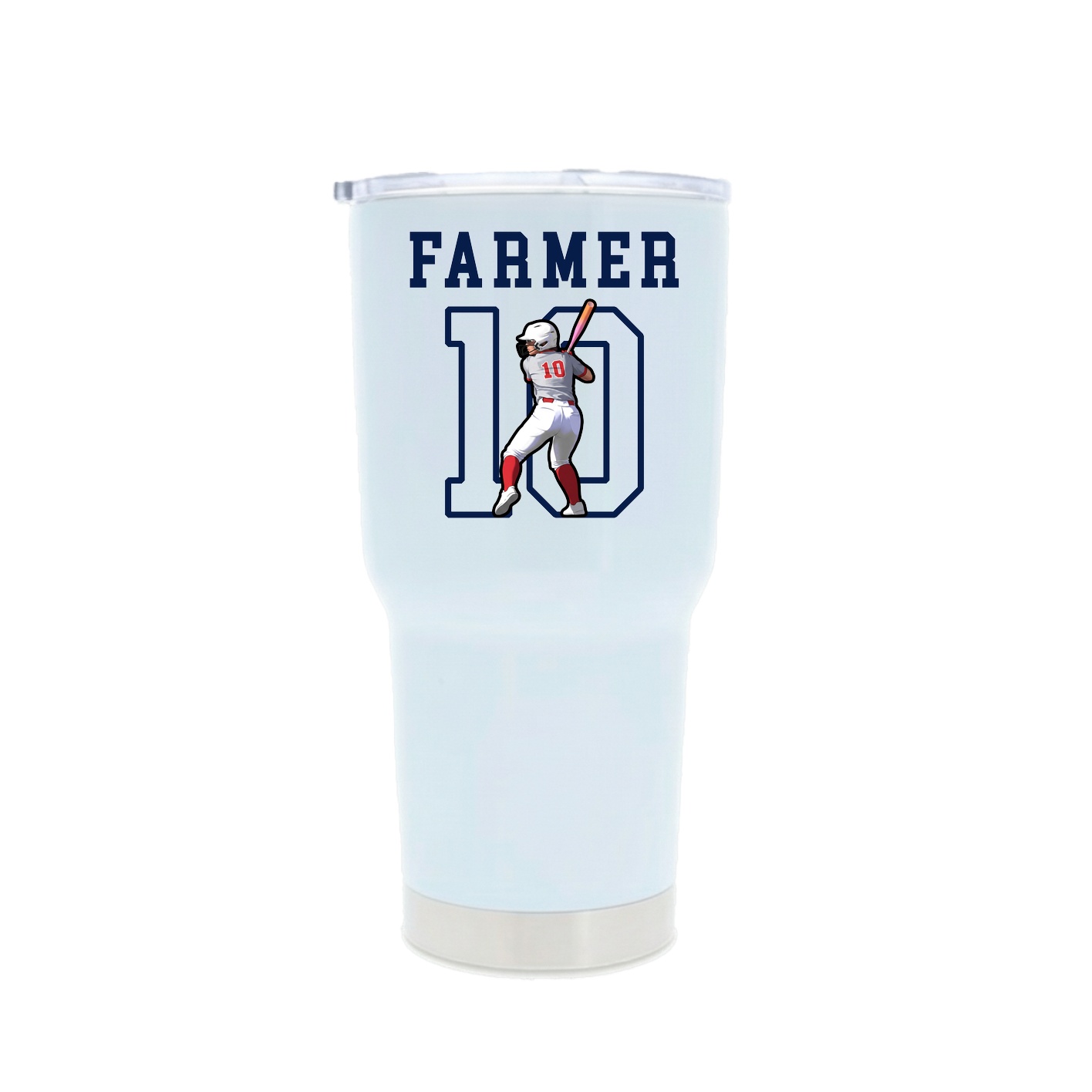 30oz Stainless Steel Tumbler — Shirsey in White