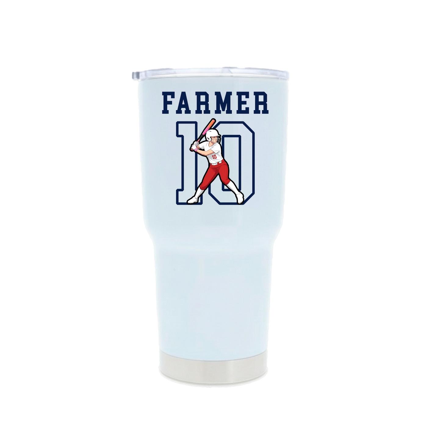 30oz Stainless Steel Tumbler — Shirsey in White