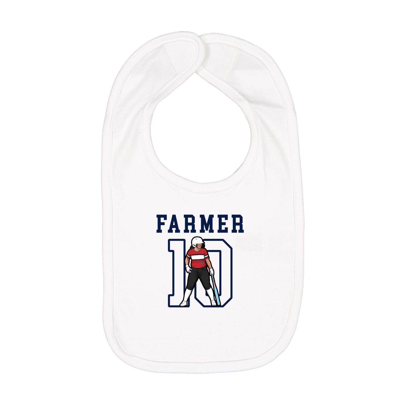 Infant Bib — Shirsey in White