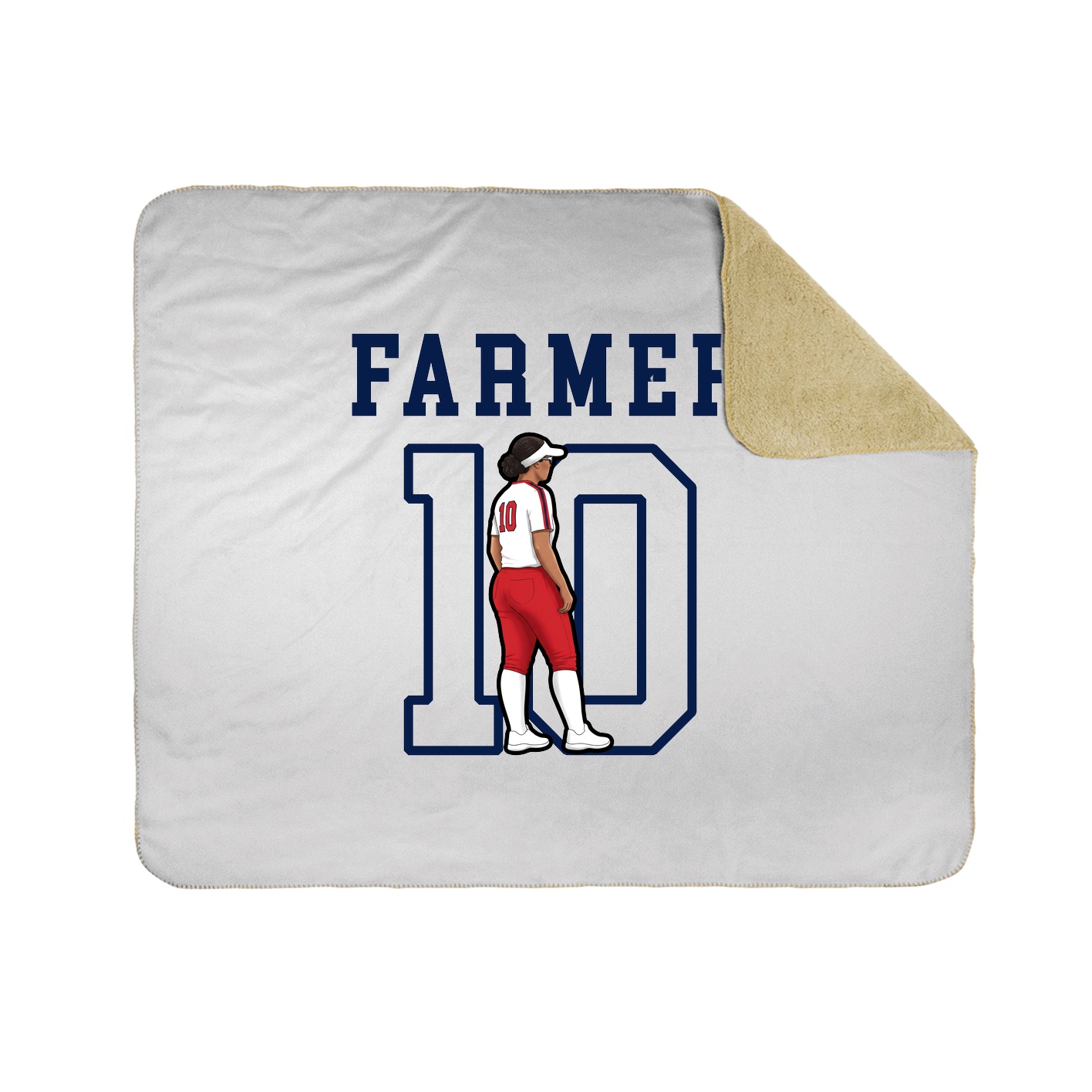 Throw Blanket — Shirsey in White