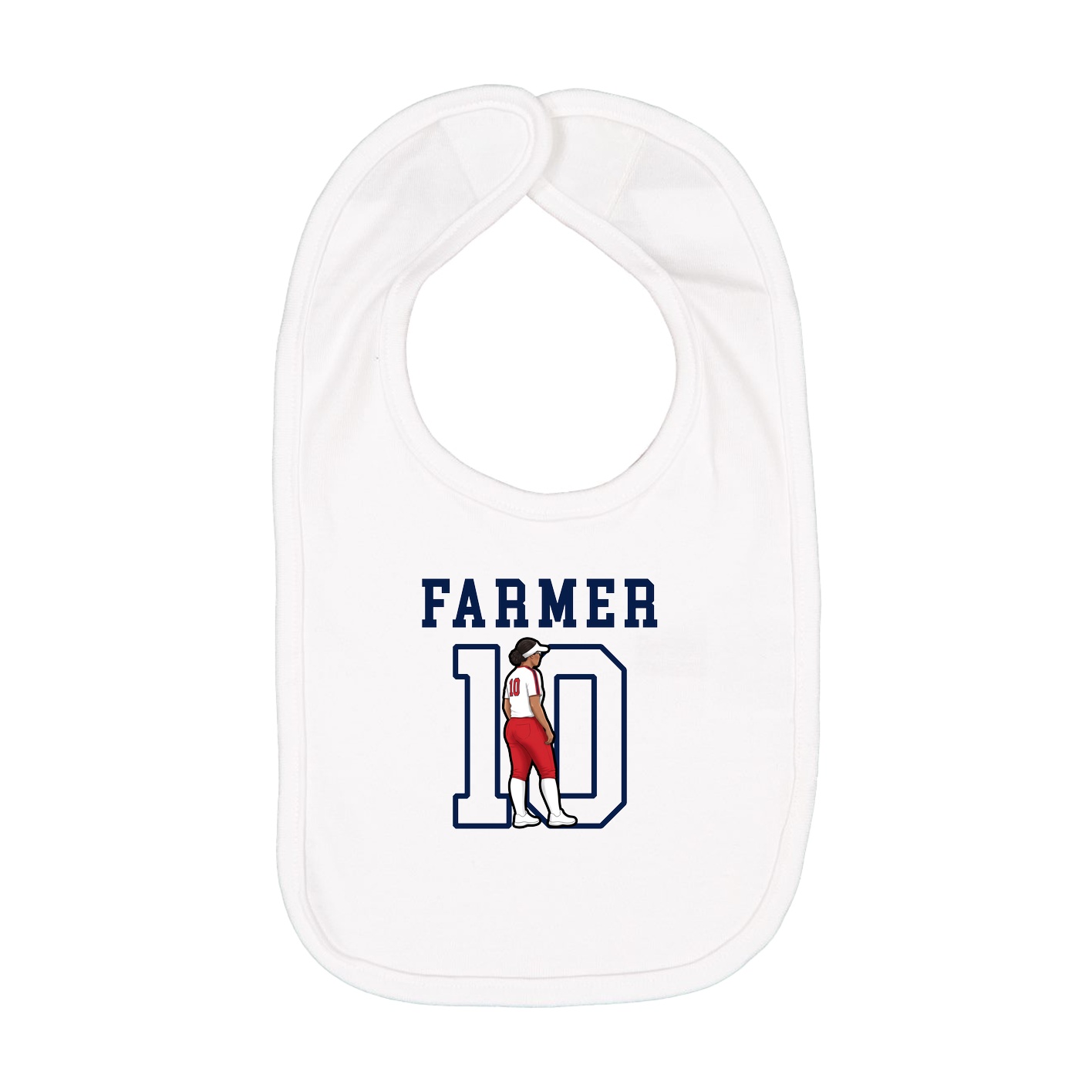 Infant Bib — Shirsey in White