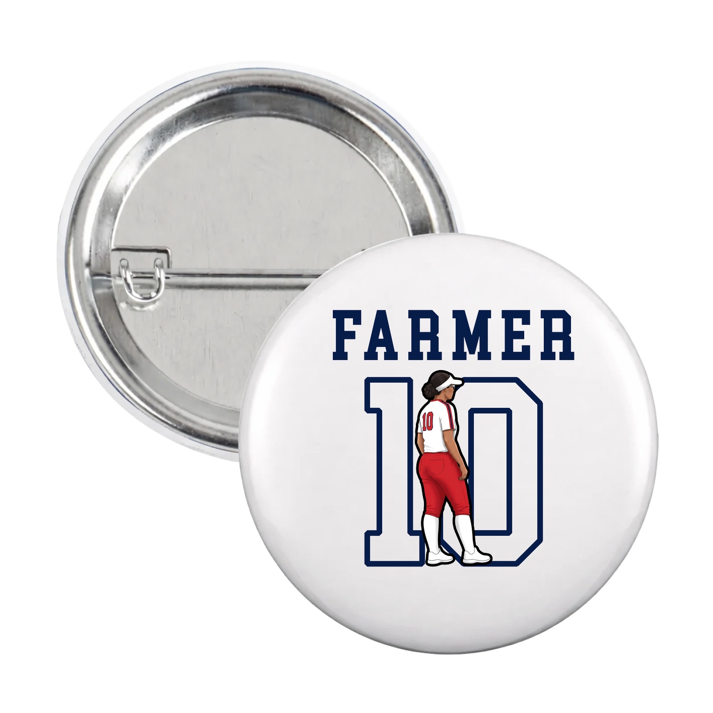 Game Day Button — Shirsey in White