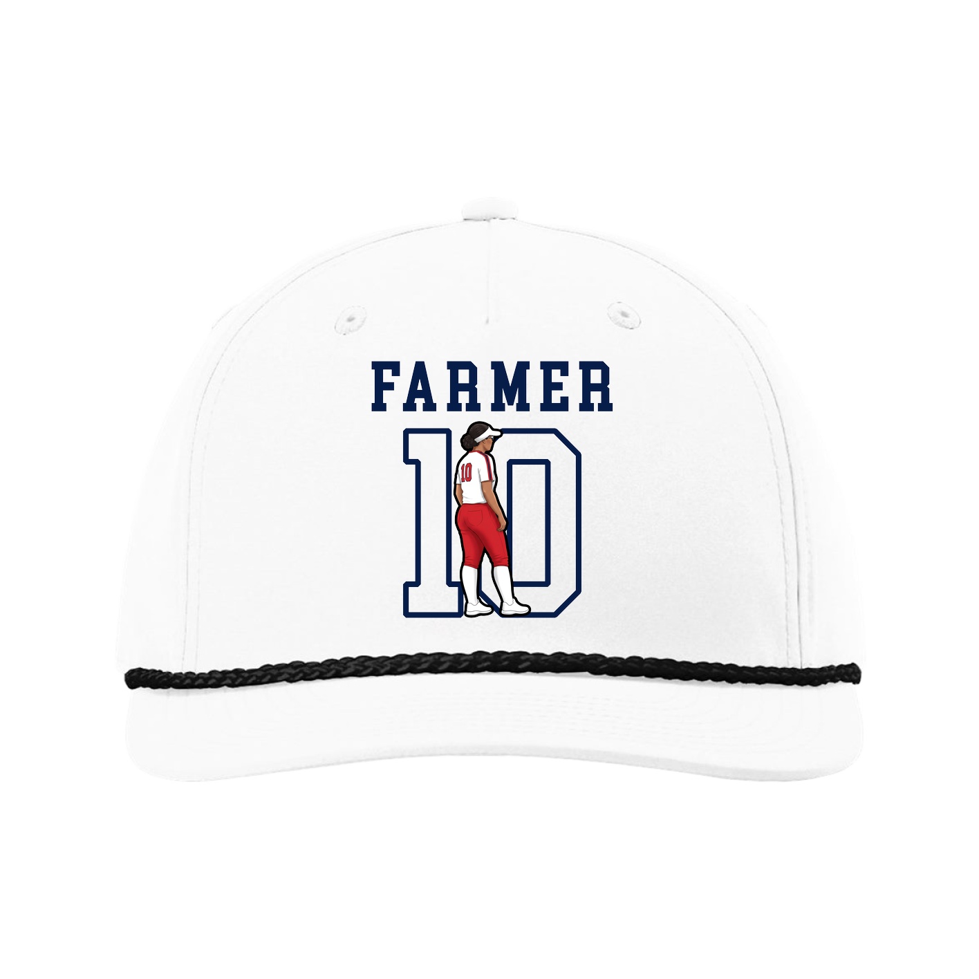 Five-Panel Classic Rope Cap — Shirsey in White