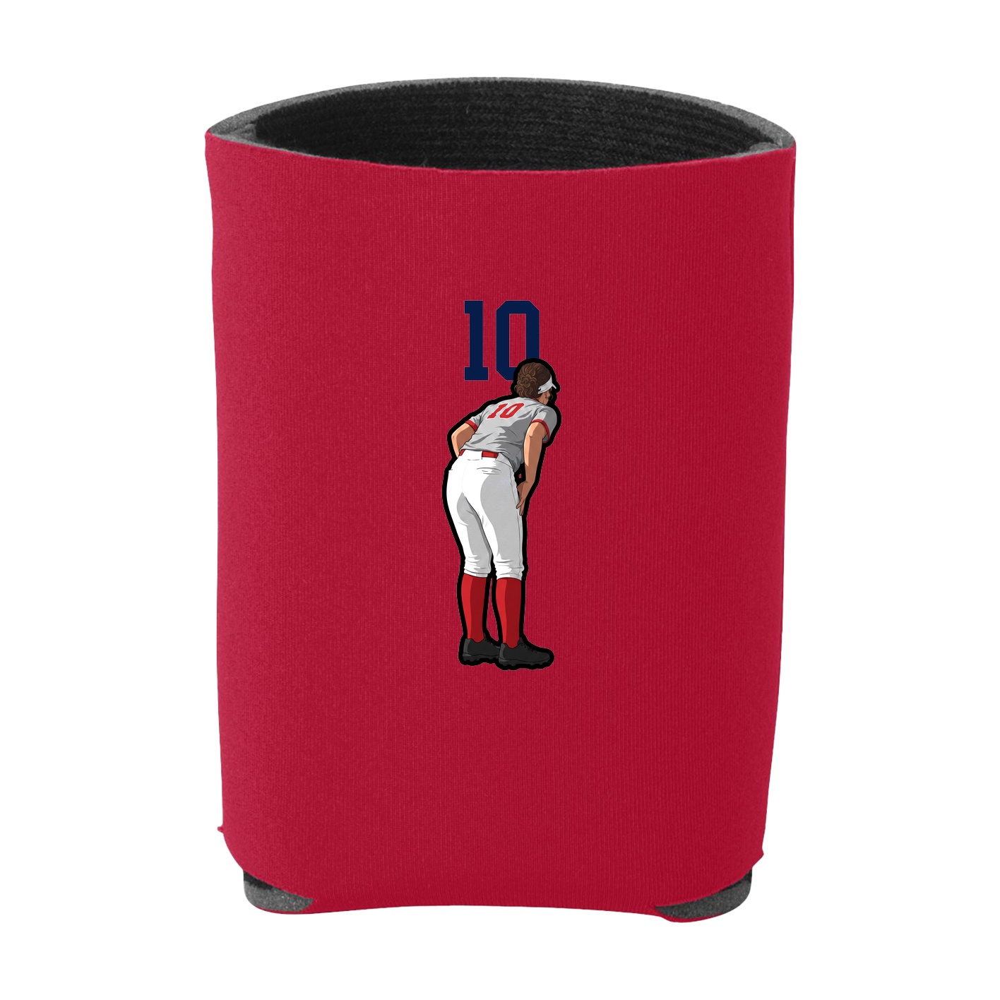Can Holder — Number Top in Red