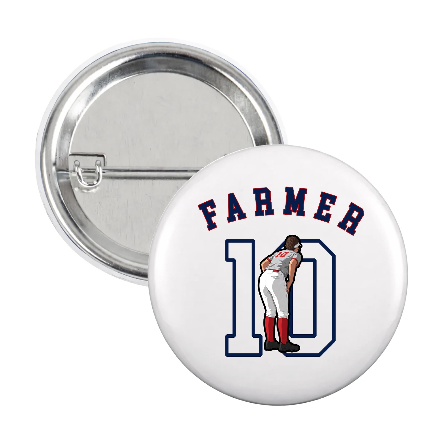 Game Day Button — Shirsey Arch in White