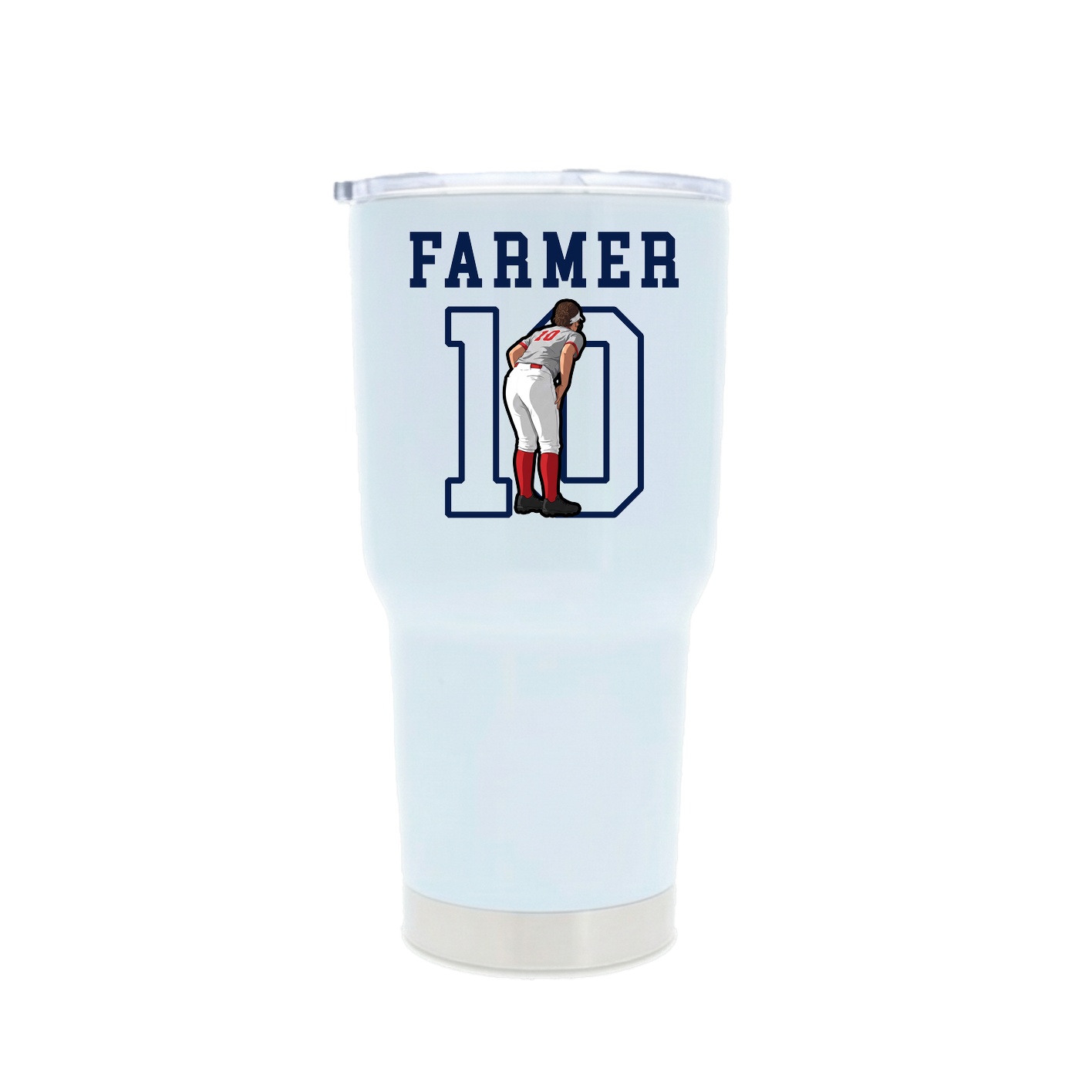 30oz Stainless Steel Tumbler — Shirsey in White
