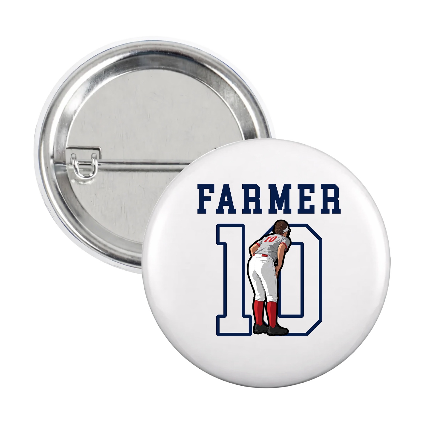 Game Day Button — Shirsey in White