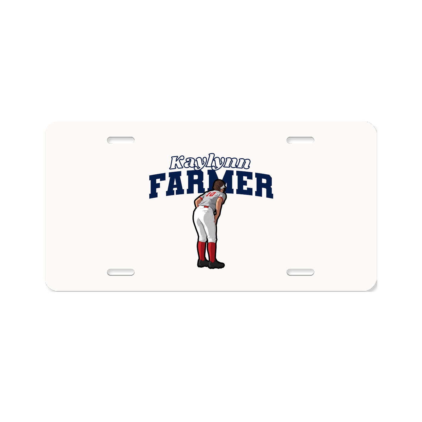 License Plate — Name Arch in Classic