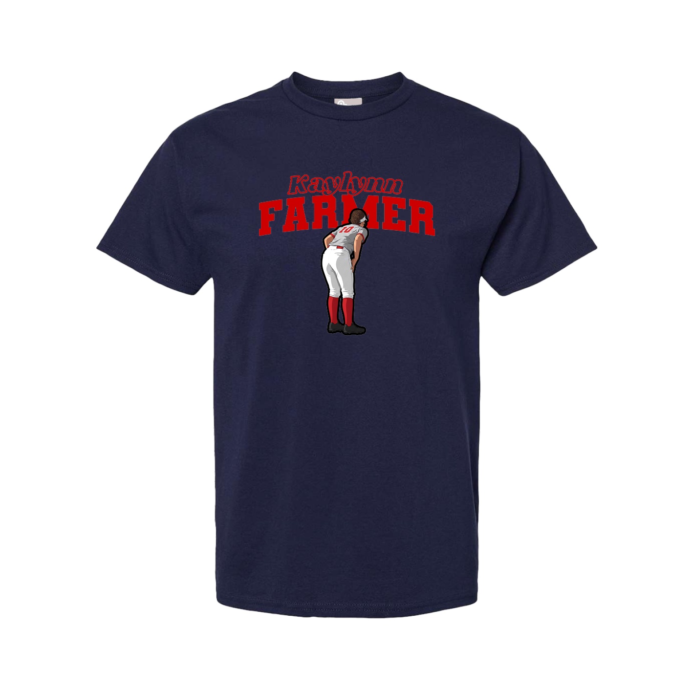 Youth Tee — Name Arch in Navy