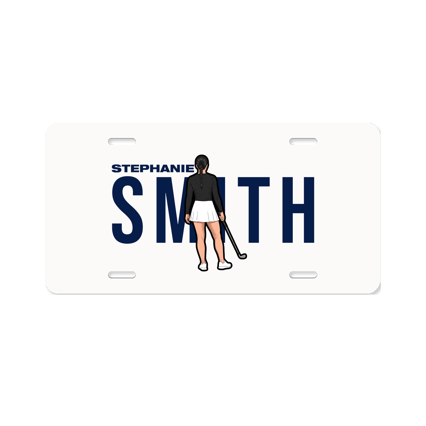 License Plate — Player Name in Classic