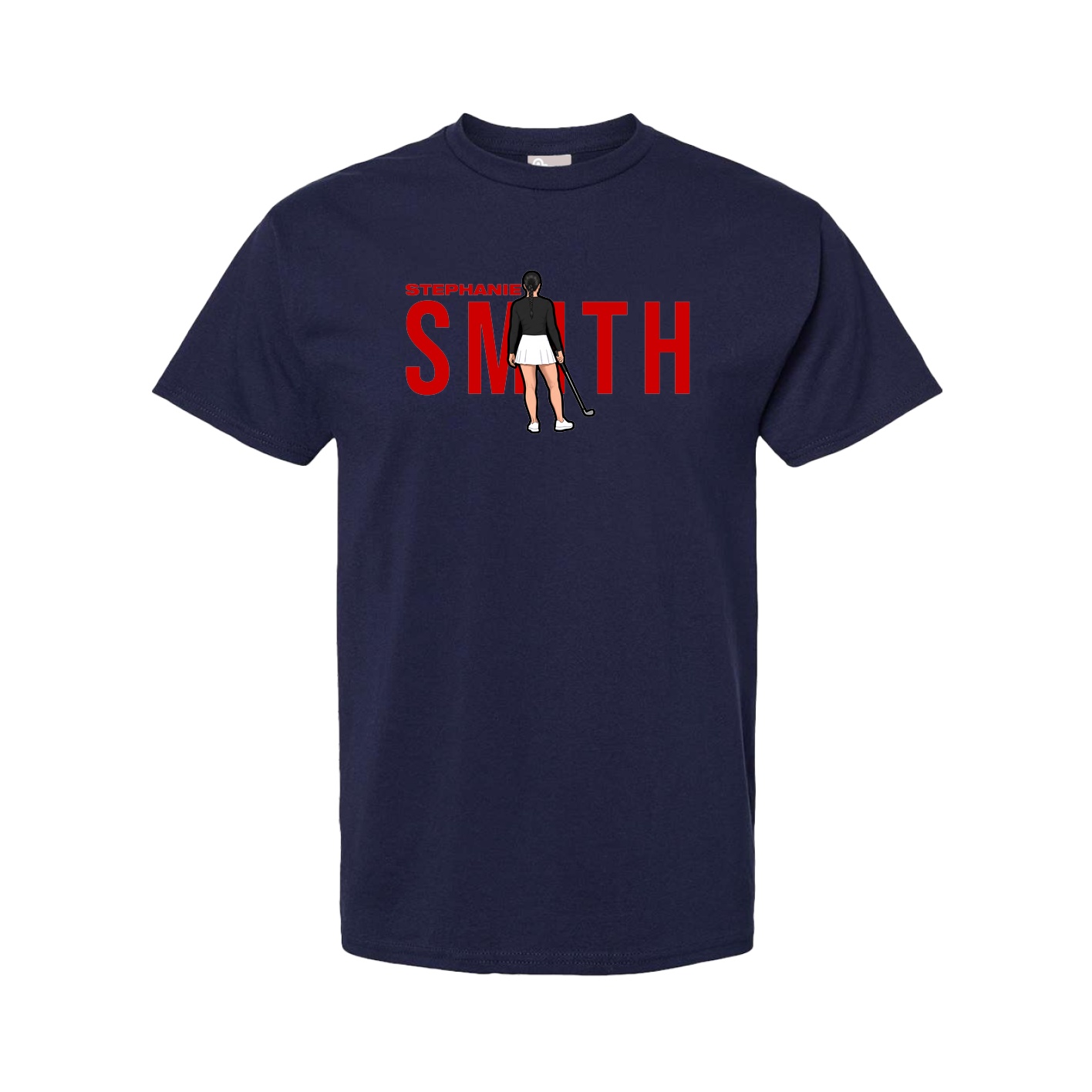 Tee — Player Name in Navy