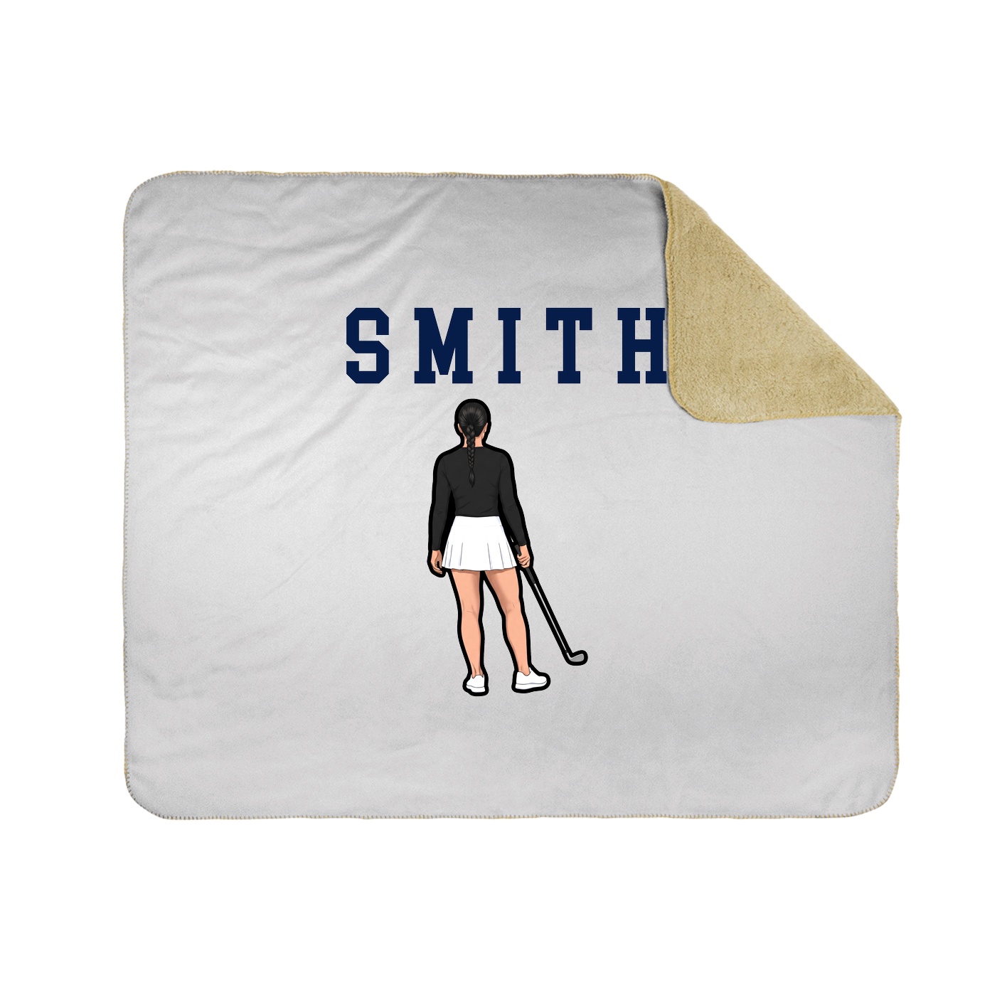 Throw Blanket — Shirsey in White