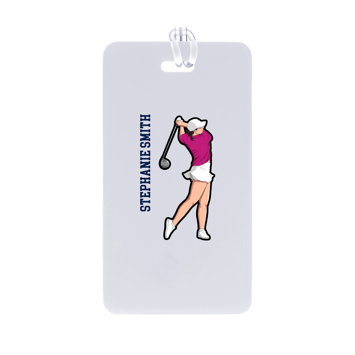 Bag Tag — Name Vertical in Classic
