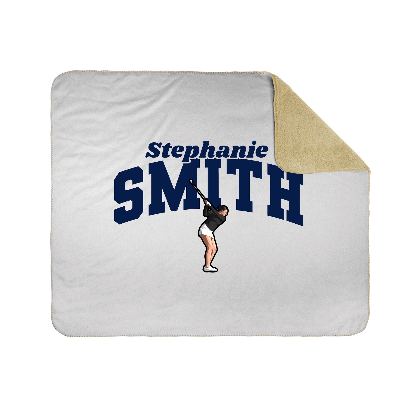 Throw Blanket — Signature Arch in White