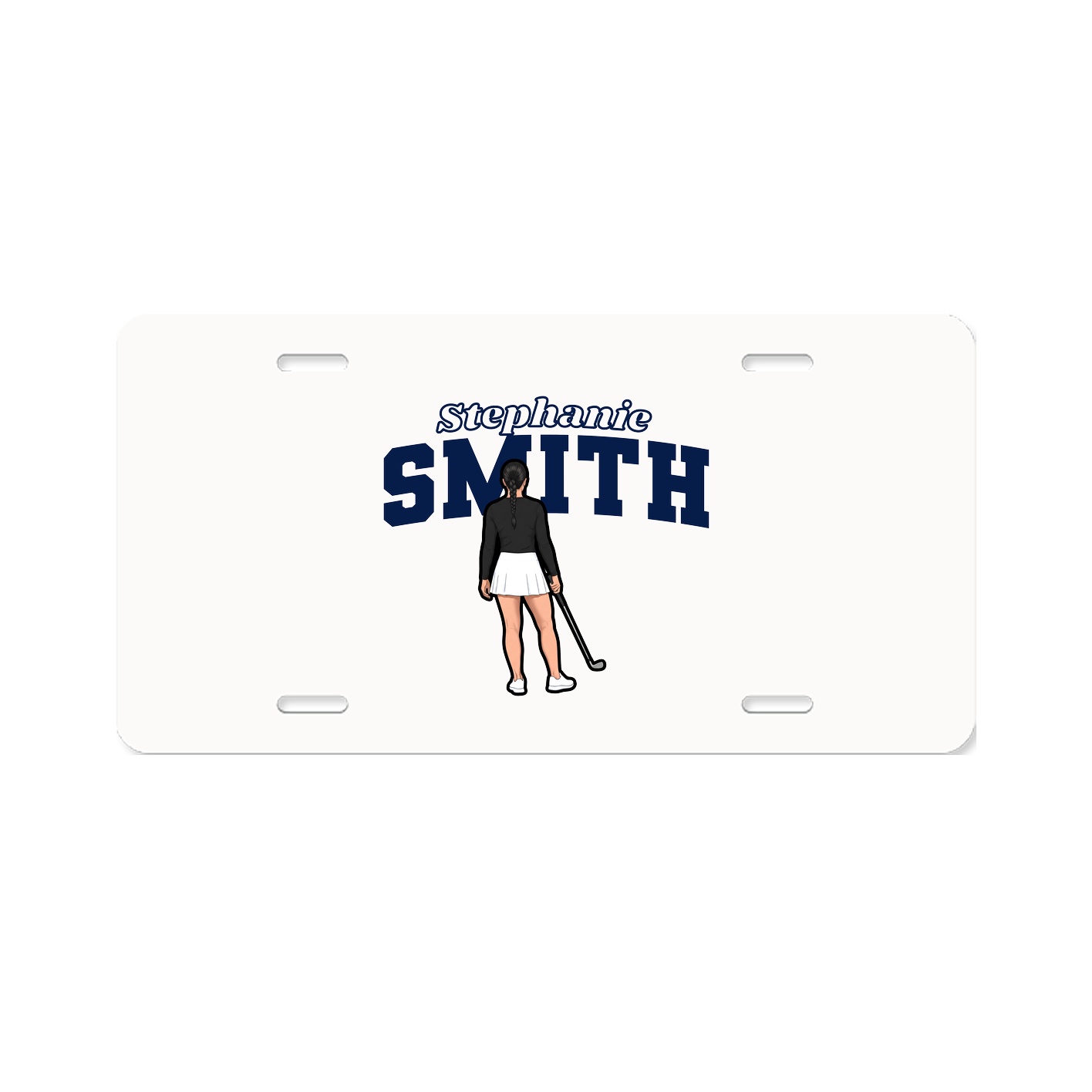License Plate — Name Arch in Classic
