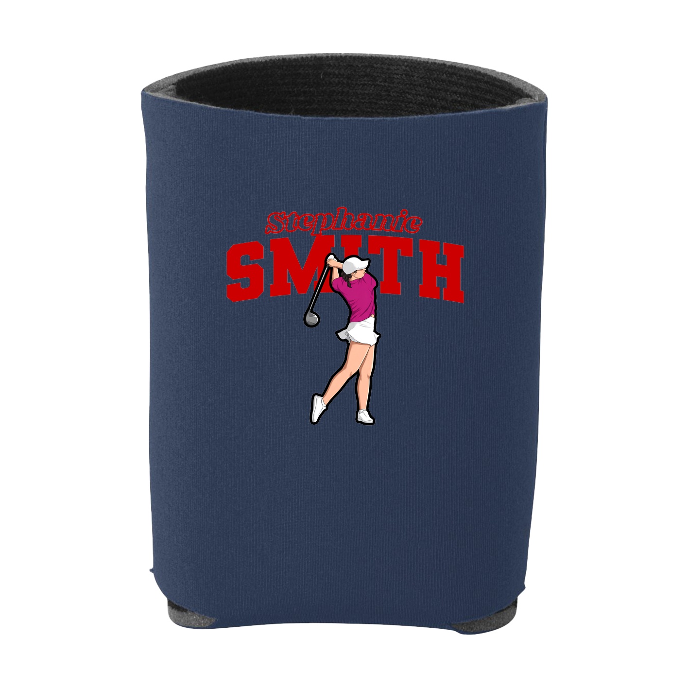 Can Holder — Name Arch in Navy