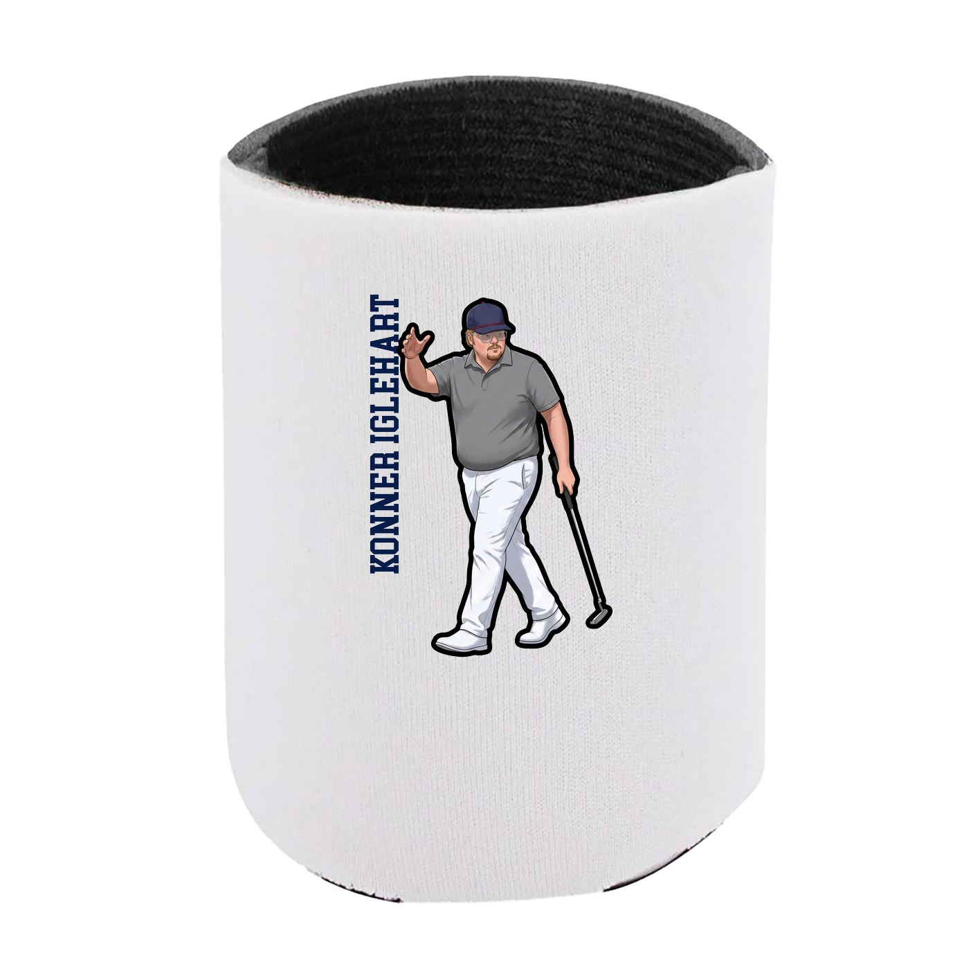 Can Holder — Name Vertical in White