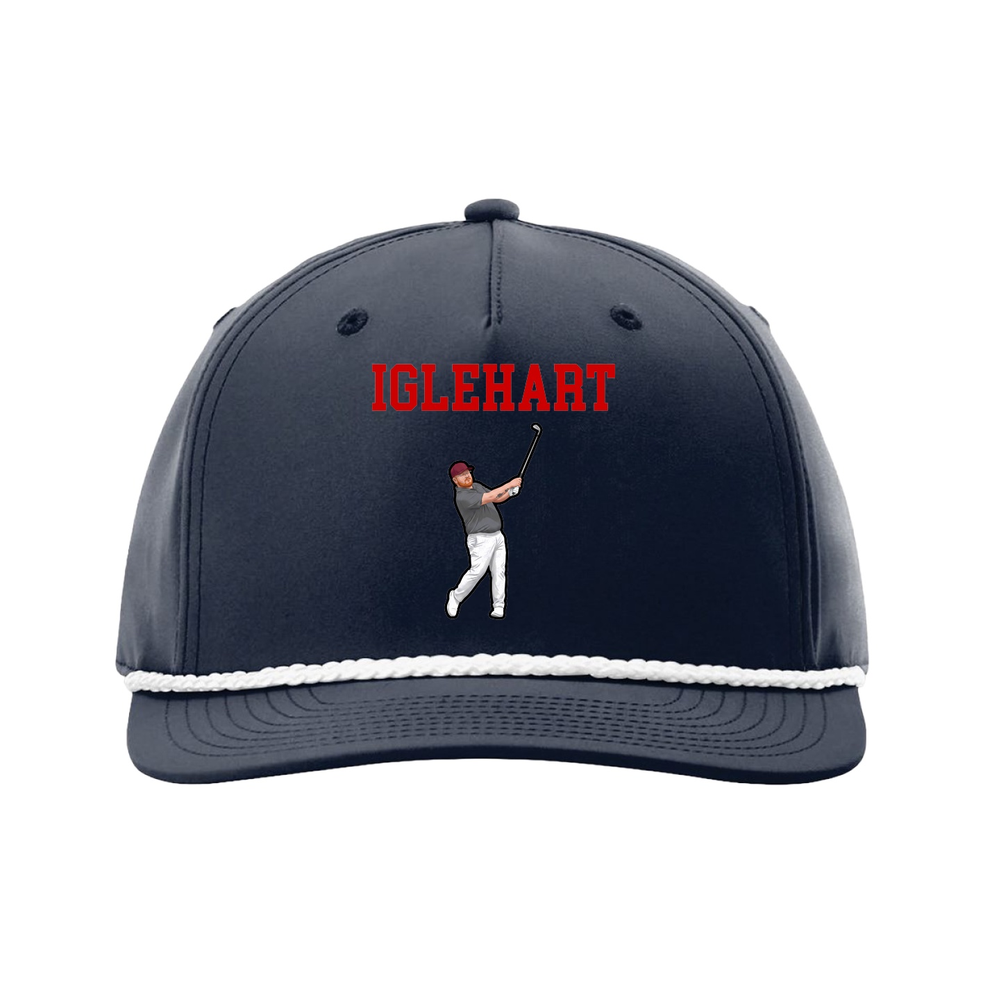 Five-Panel Classic Rope Cap — Shirsey in Navy