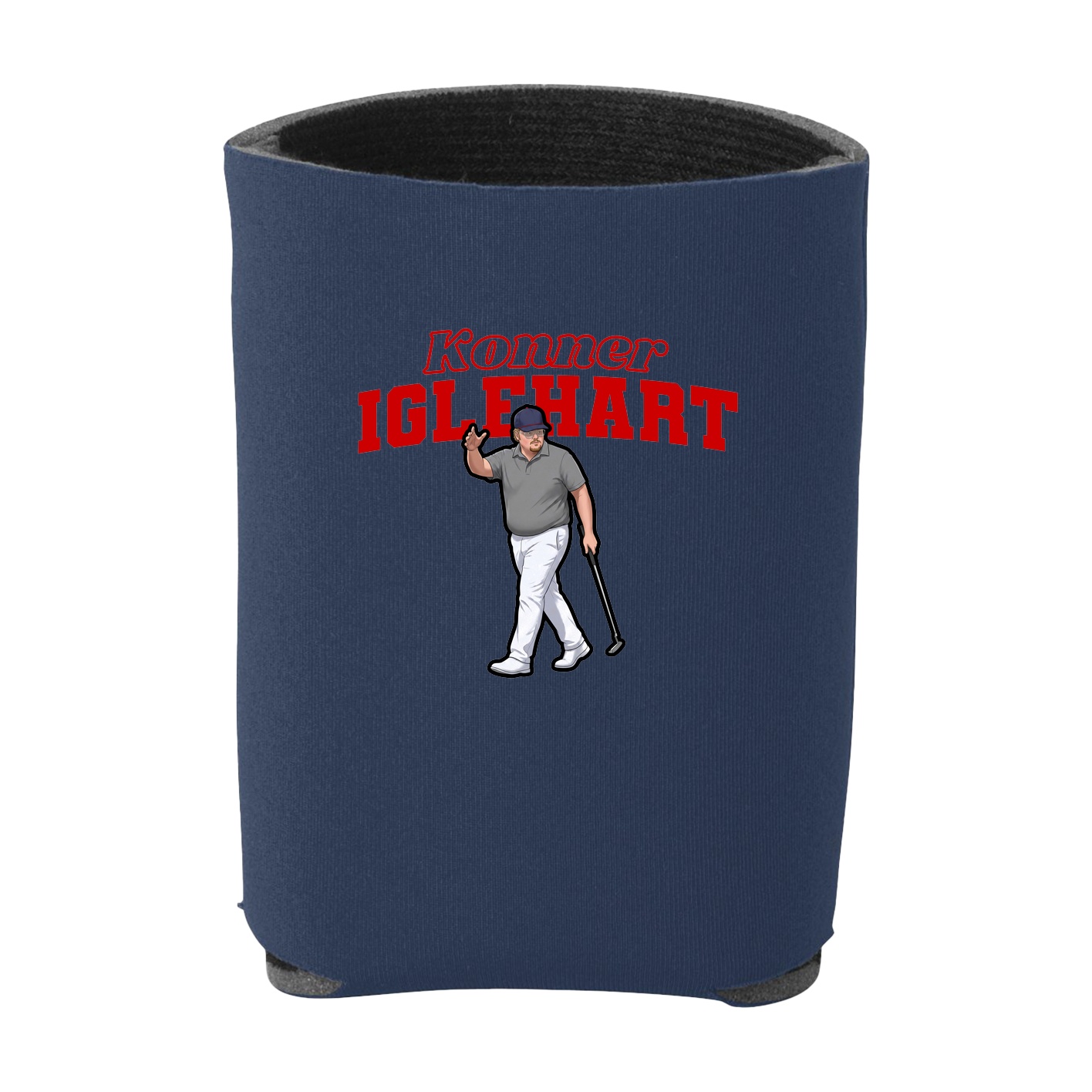 Can Holder — Name Arch in Navy
