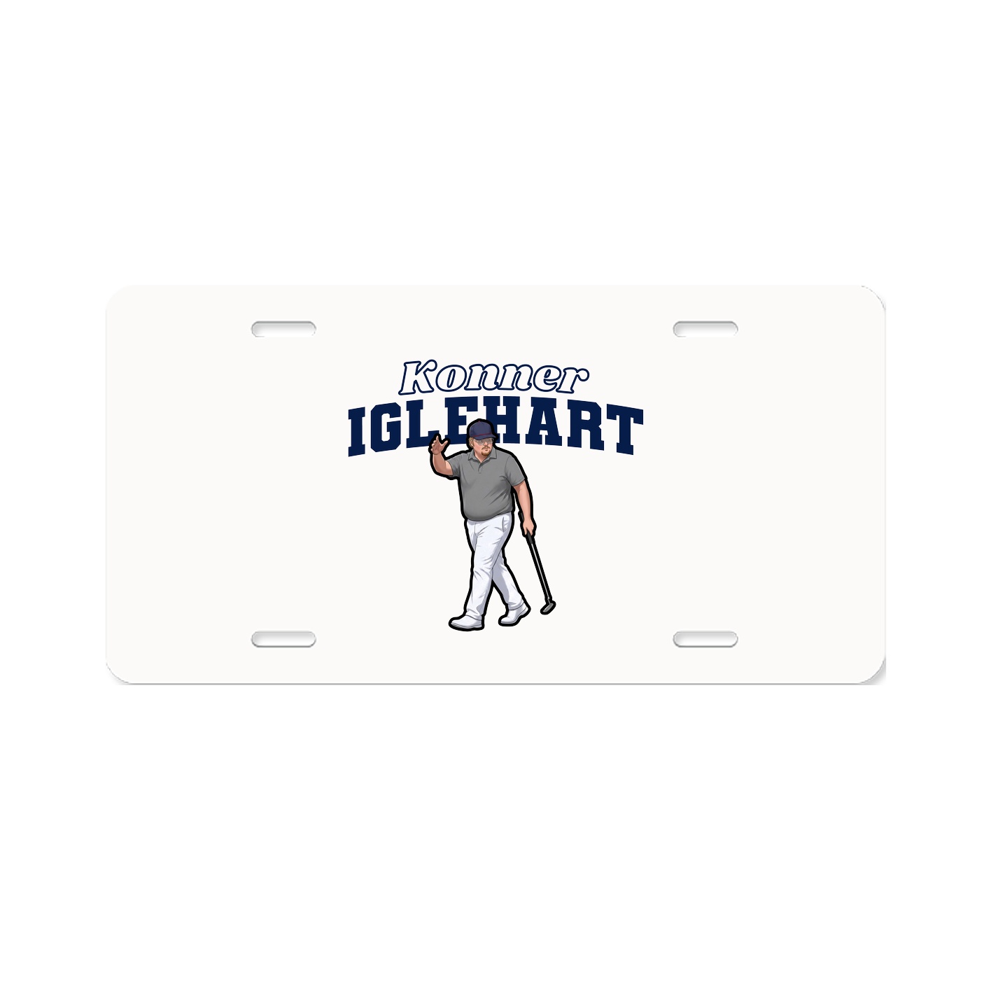 License Plate — Name Arch in Classic