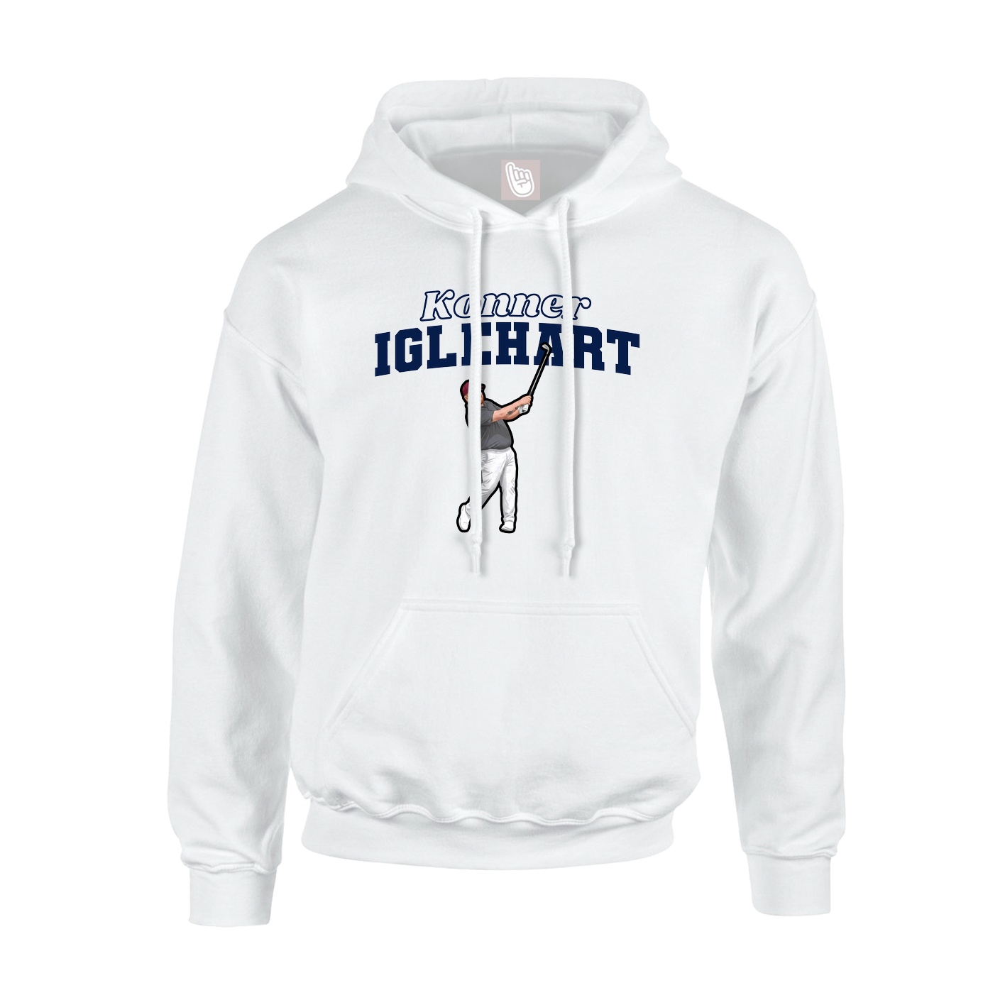 Hoodie — Name Arch in White