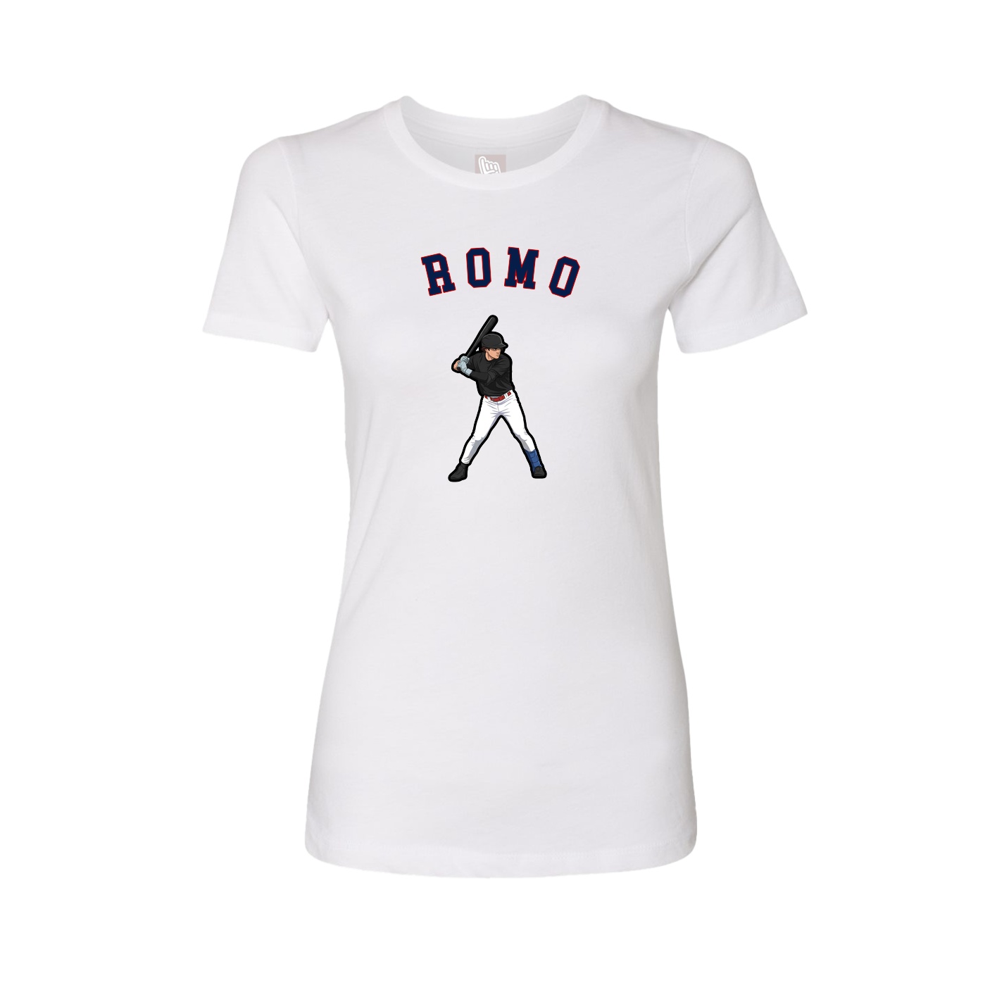 Fitted Women's Tee — Shirsey Arch in White