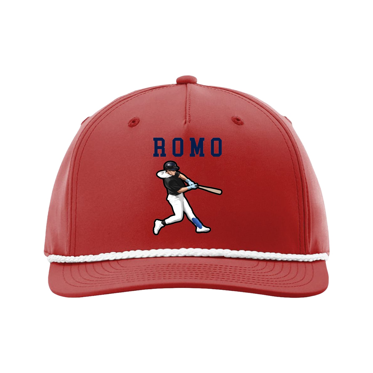Five-Panel Classic Rope Cap — Shirsey in Red