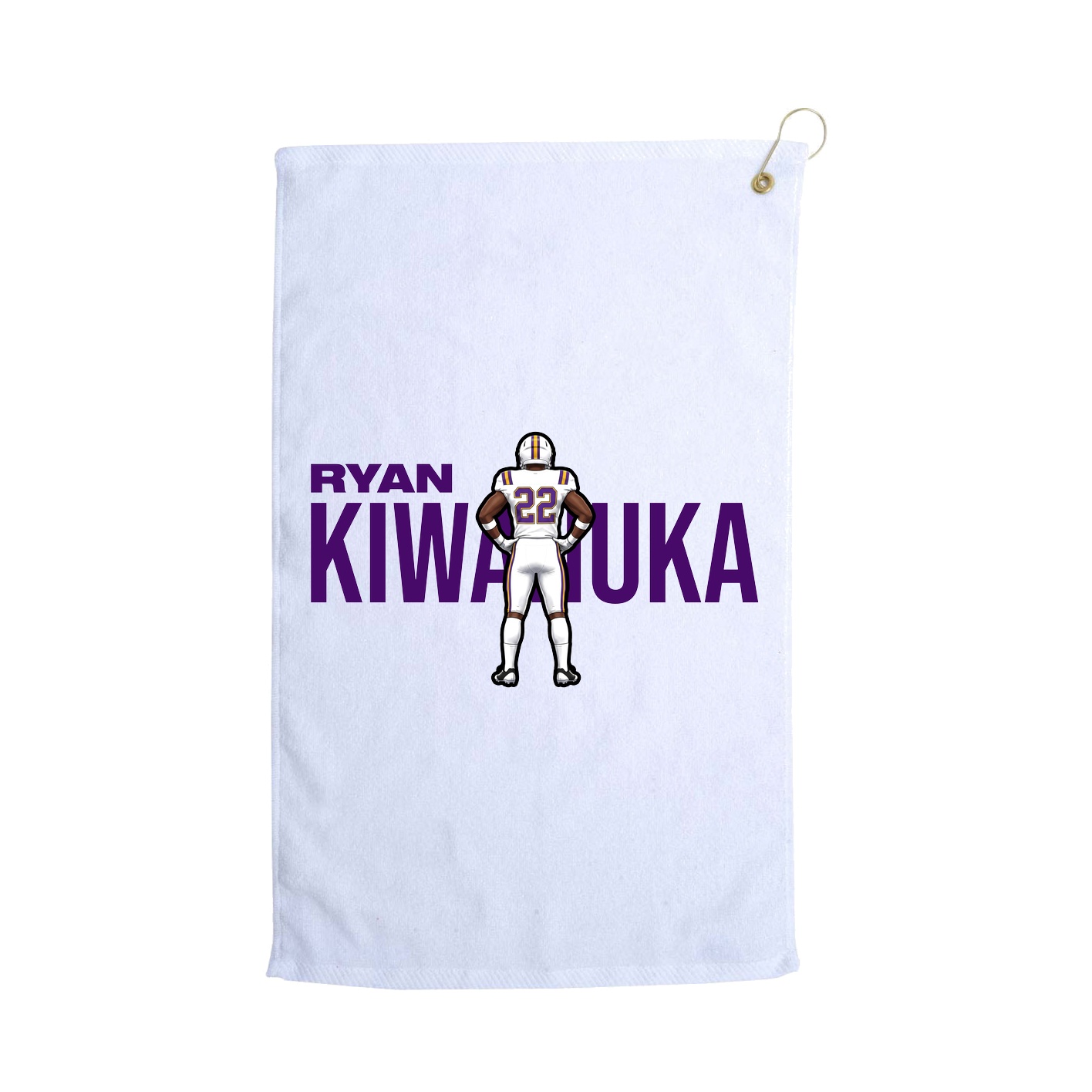 Golf Towel — Player Name in White