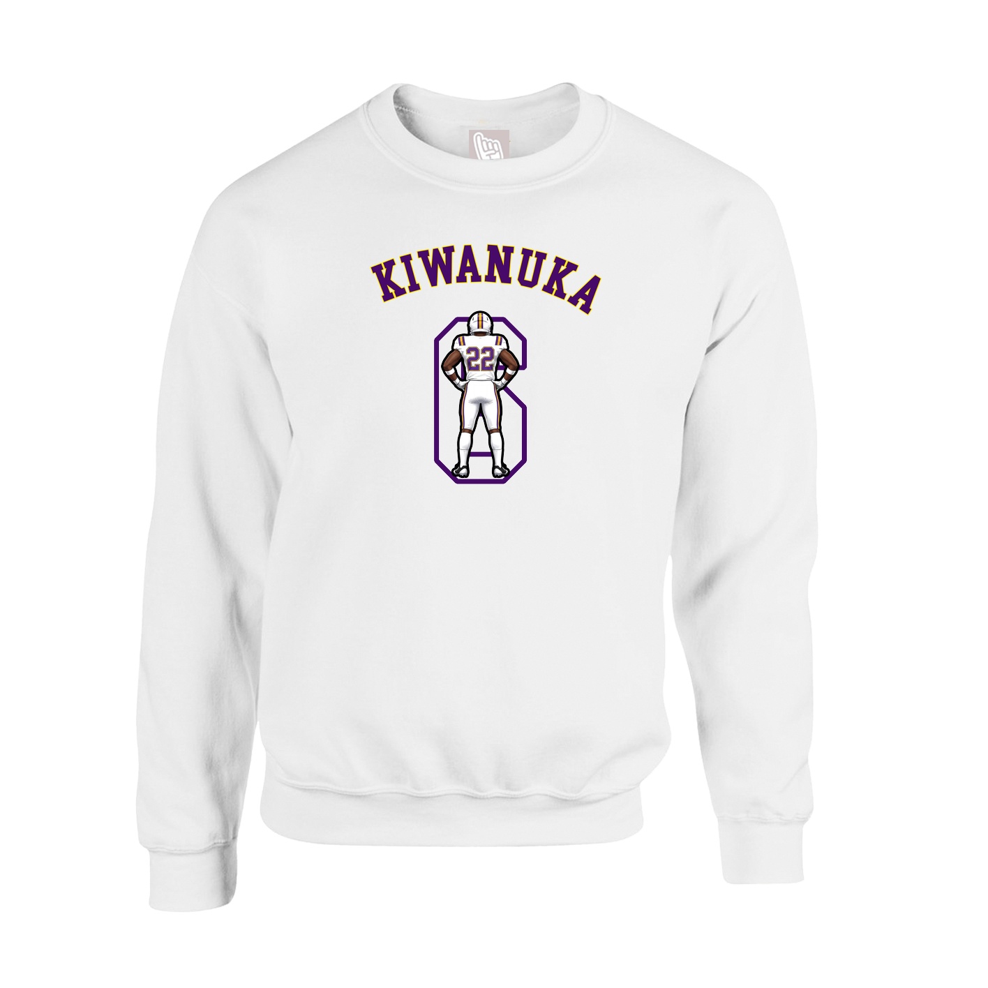 Fleece Crew — Shirsey Arch in White