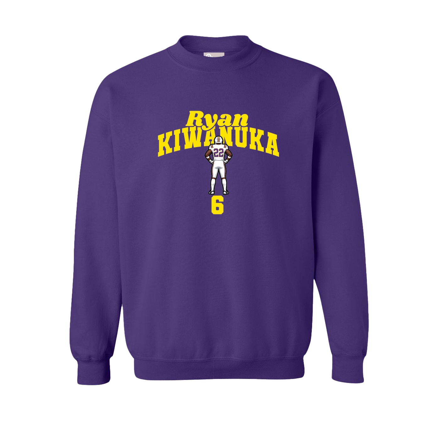 Fleece Crew — Signature Arch in Purple