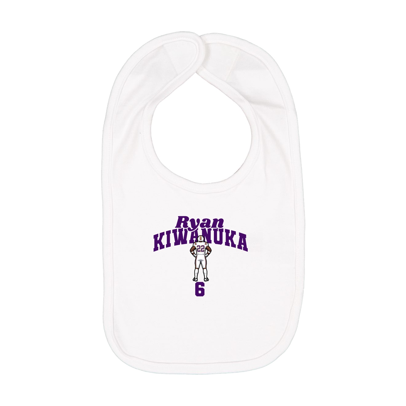 Infant Bib — Signature Arch in White