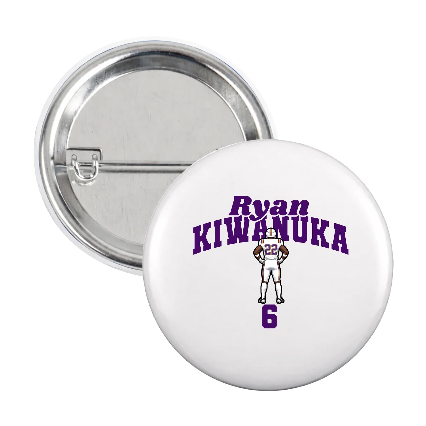 Game Day Button — Signature Arch in White