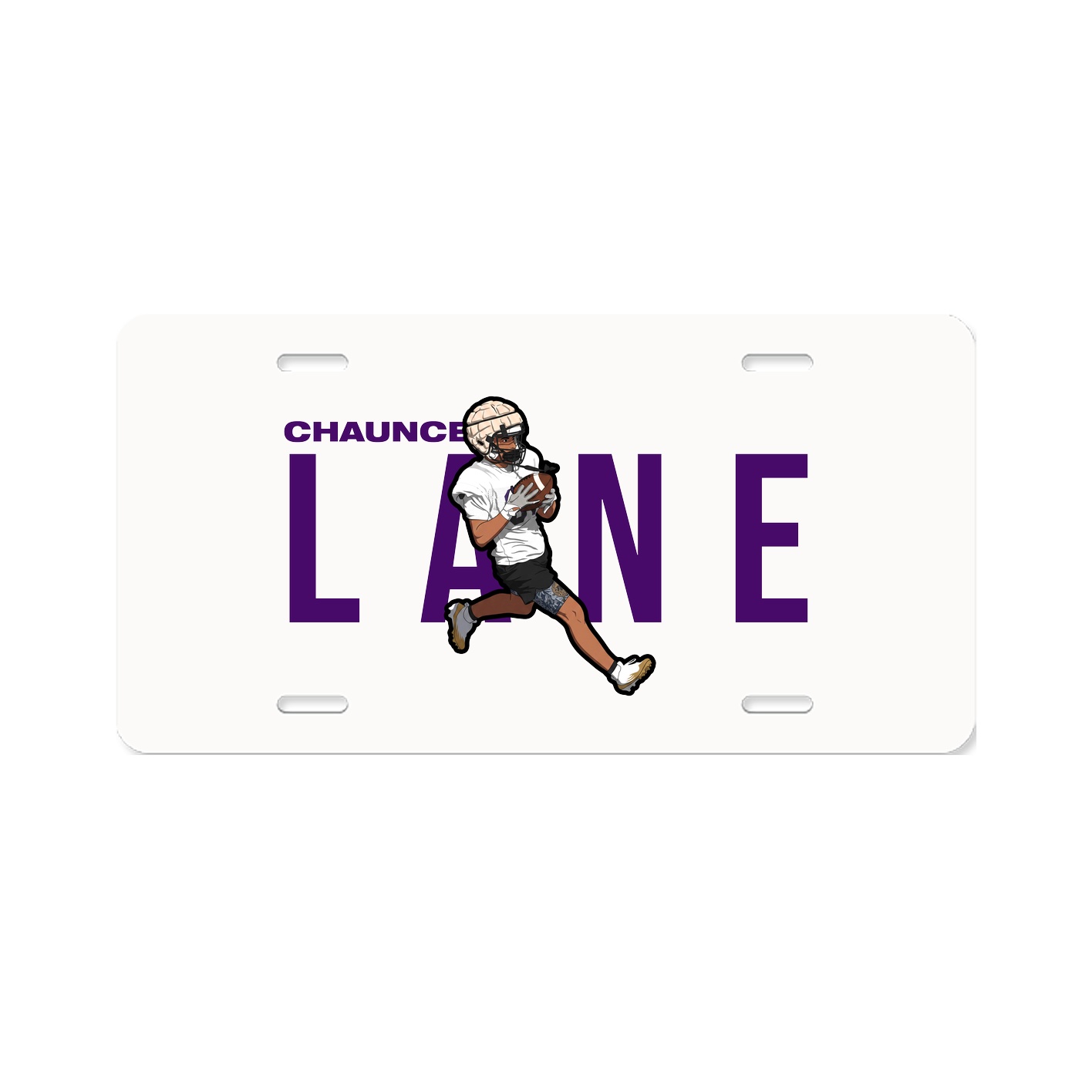 License Plate — Player Name in Classic