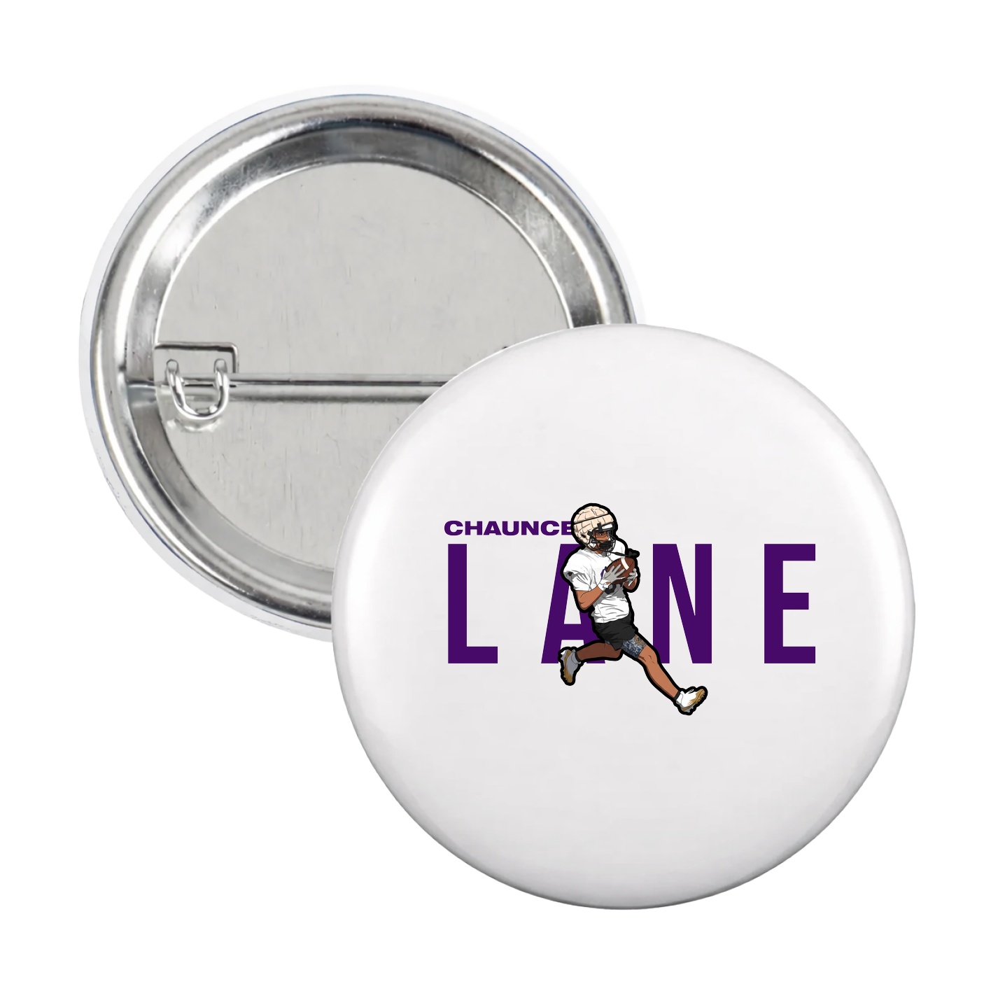 Game Day Button — Player Name in White