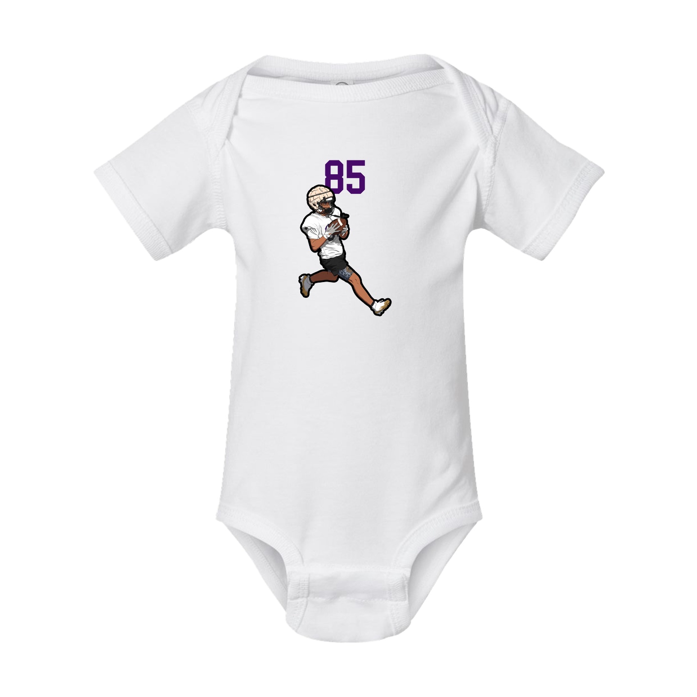 Baby Onesie — Number Top in White