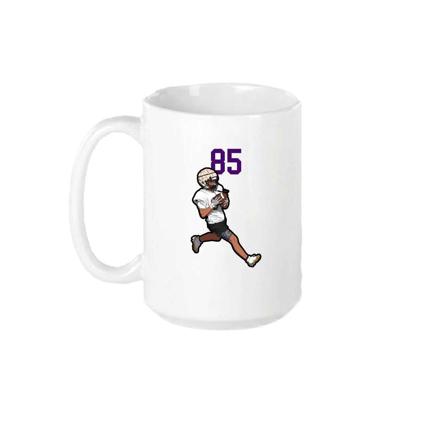 15oz Coffee Mug — Number Top in White