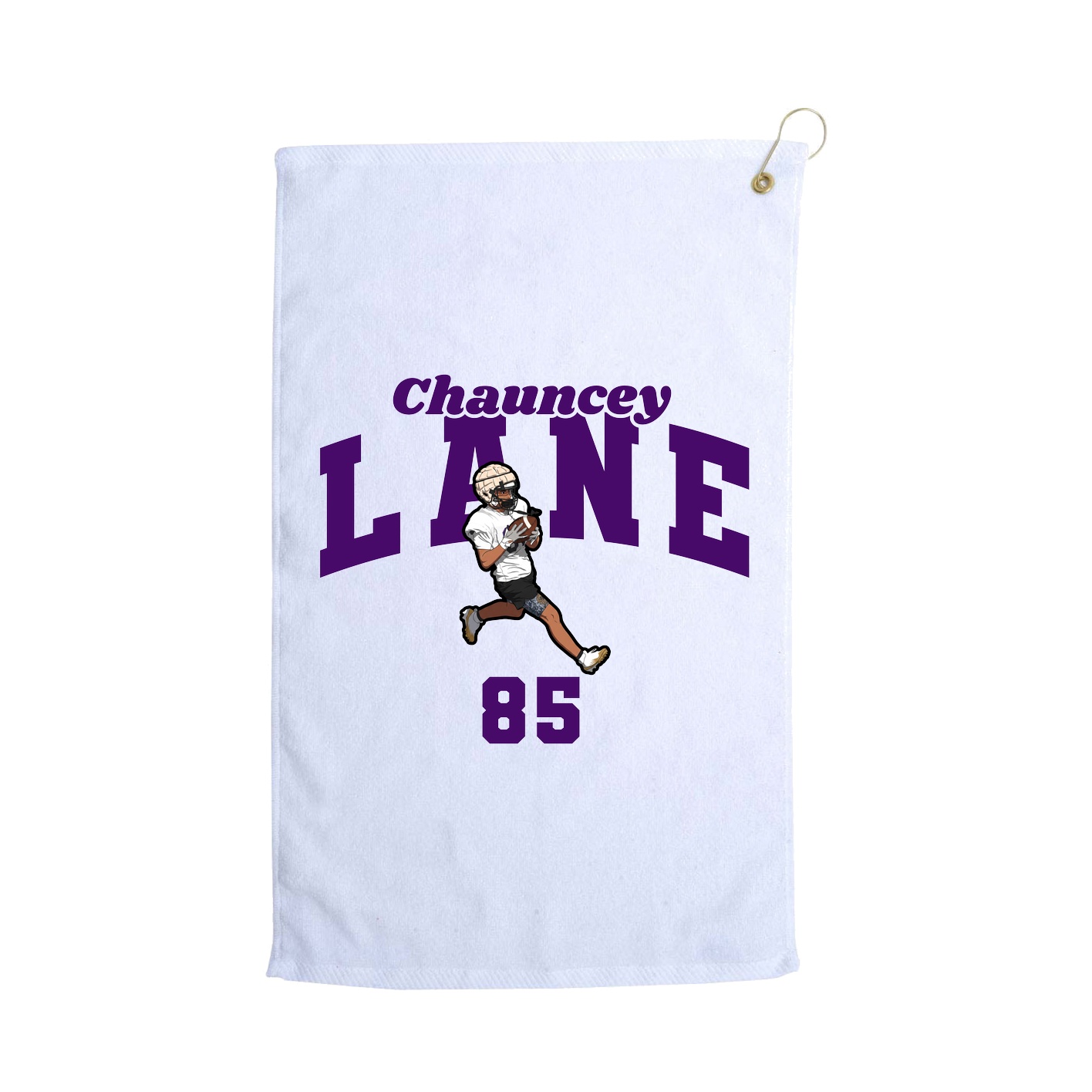 Golf Towel — Signature Arch in White