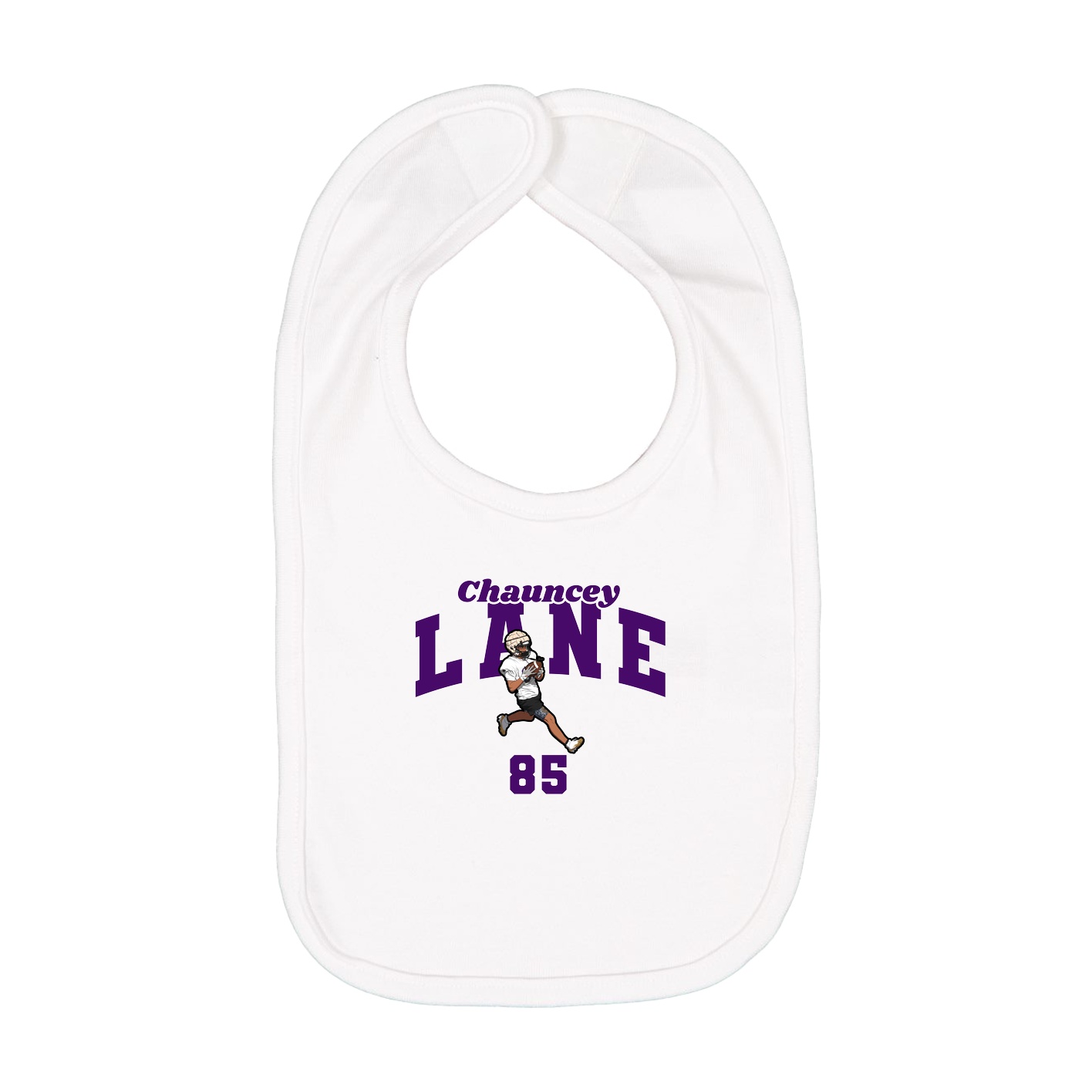 Infant Bib — Signature Arch in White