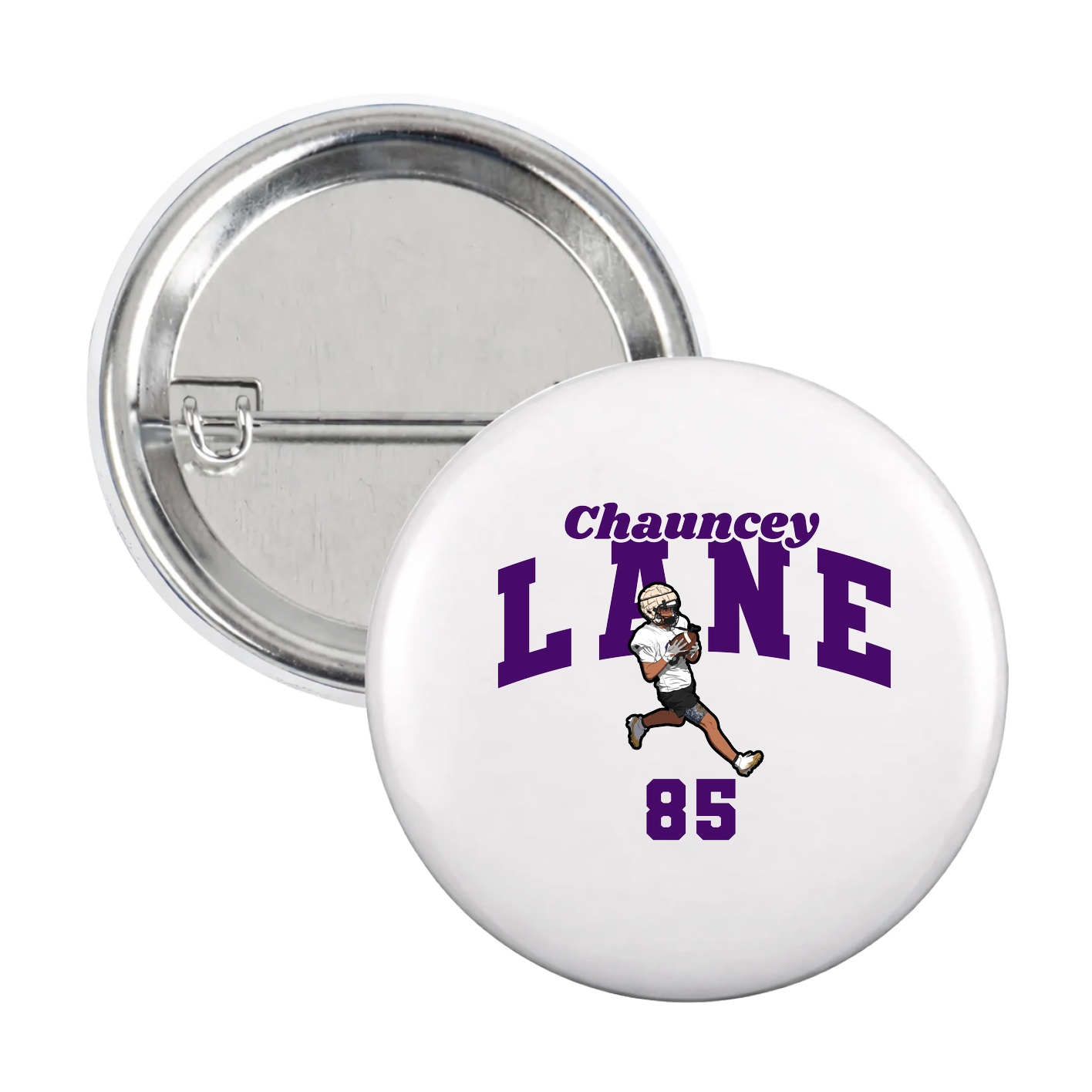 Game Day Button — Signature Arch in White