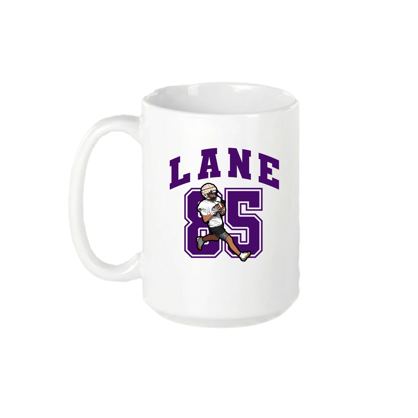 15oz Coffee Mug — Number in White