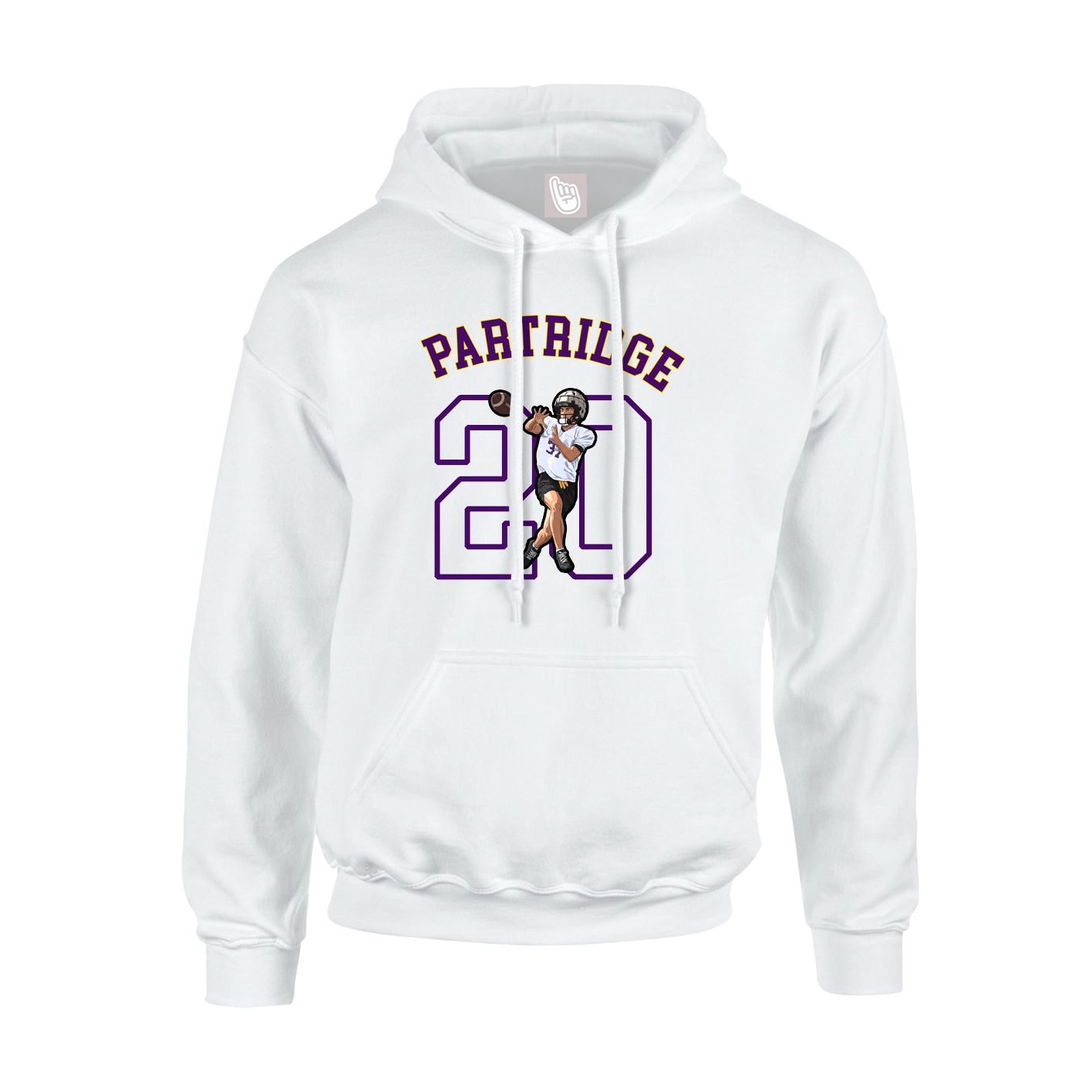 Youth Hoodie — Shirsey Arch in White